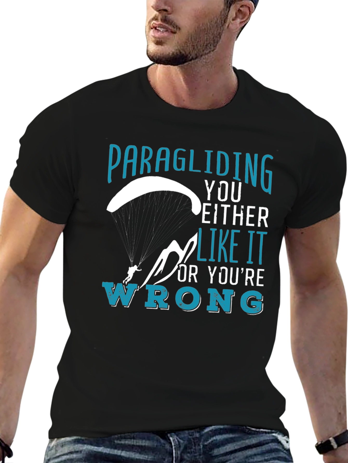 Paragliding Enthusiast Graphic Tee