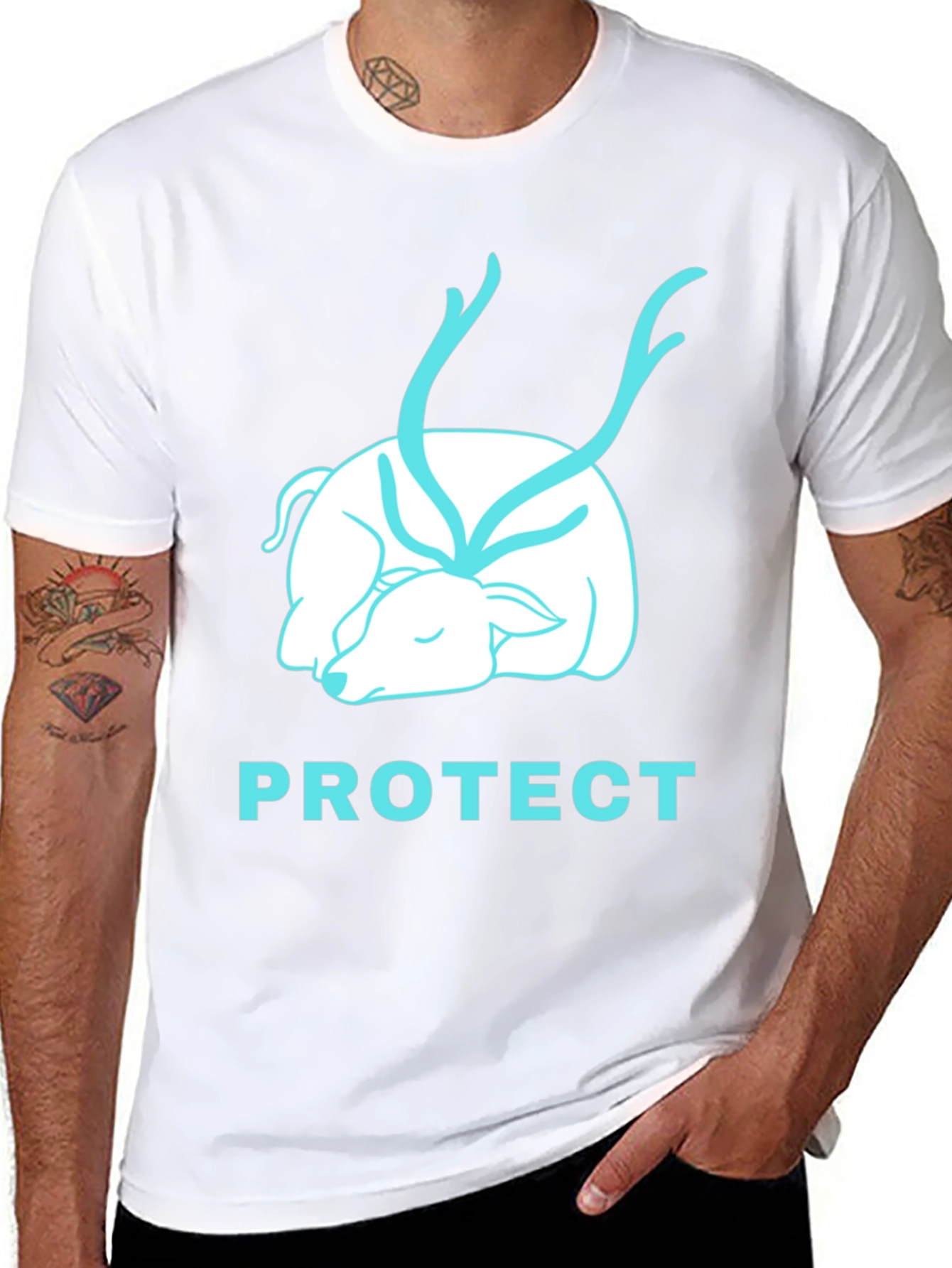 Protect Wildlife Black Graphic Tee