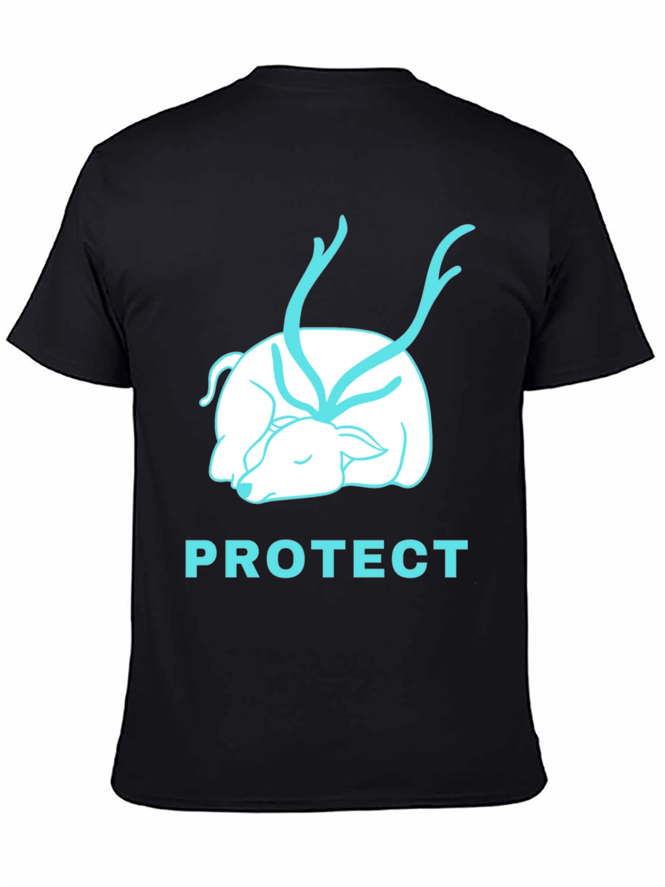 Protect Wildlife Black Graphic Tee