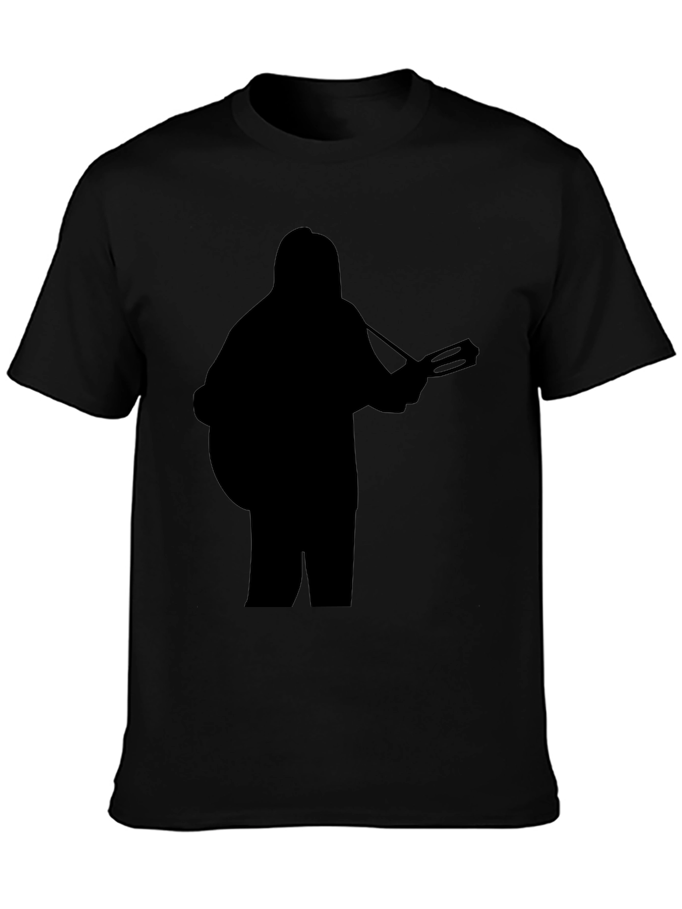 Silhouette Guitarist Graphic Black T-Shirt