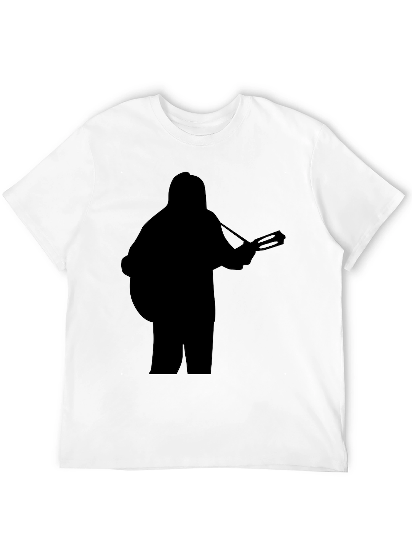 Silhouette Guitarist Graphic Black T-Shirt