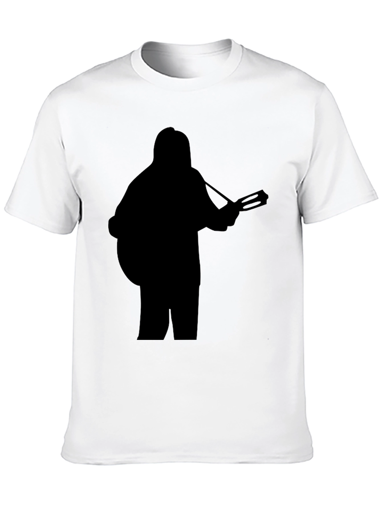 Silhouette Guitarist Graphic Black T-Shirt