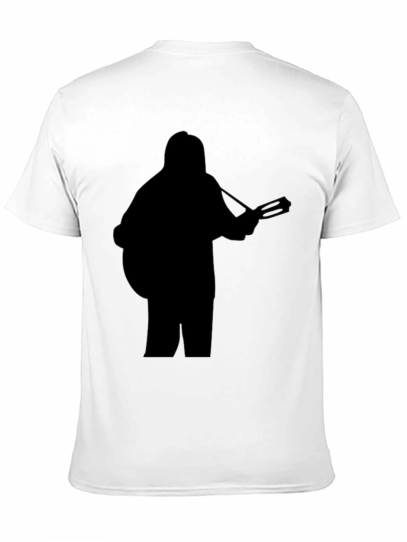 Silhouette Guitarist Graphic Black T-Shirt