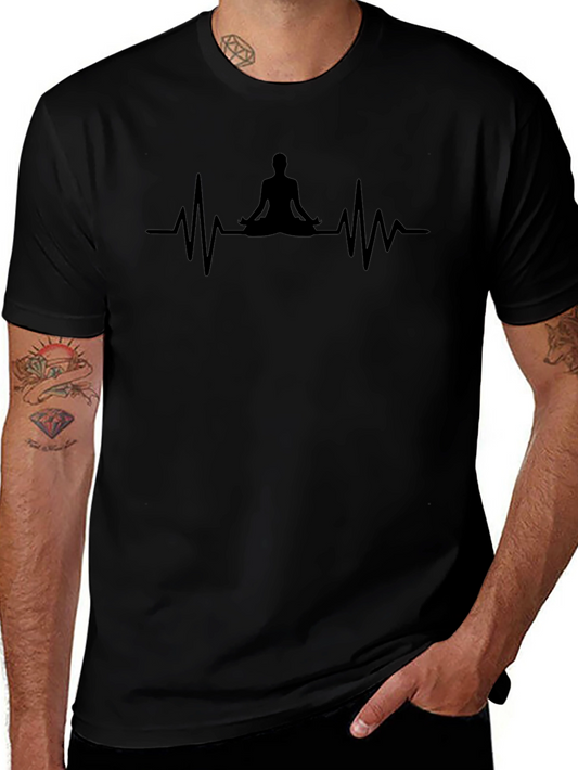 Yoga Heartbeat Tee - Zen Lifestyle Shirt