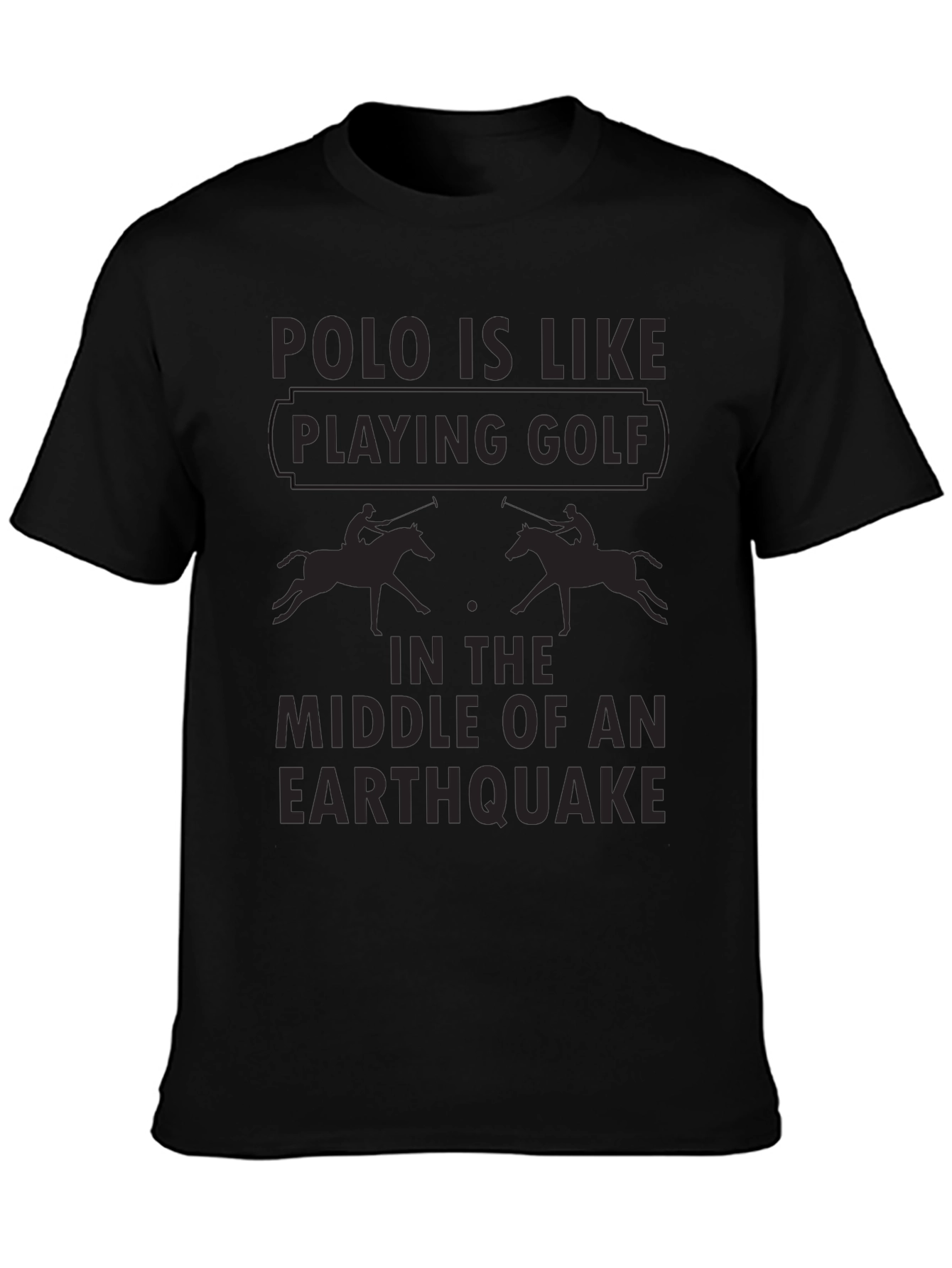 Polo Earthquake T-Shirt - Funny Polo Player Tee