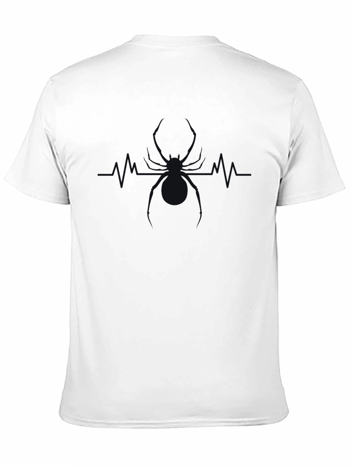 Spider Heartbeat T-Shirt - Black