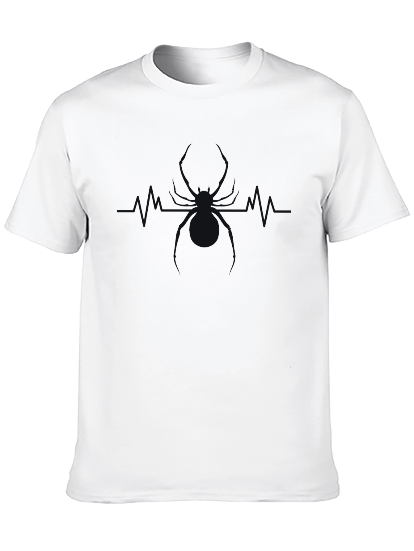 Spider Heartbeat T-Shirt - Black