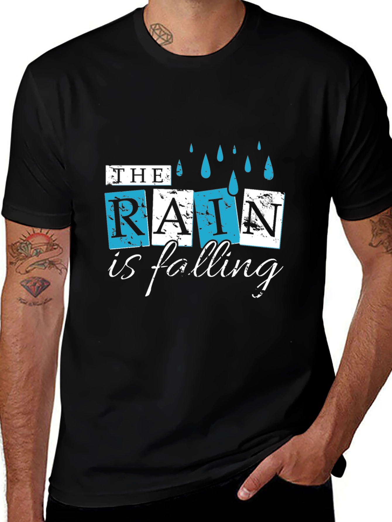 Rain is Falling Graphic T-Shirt