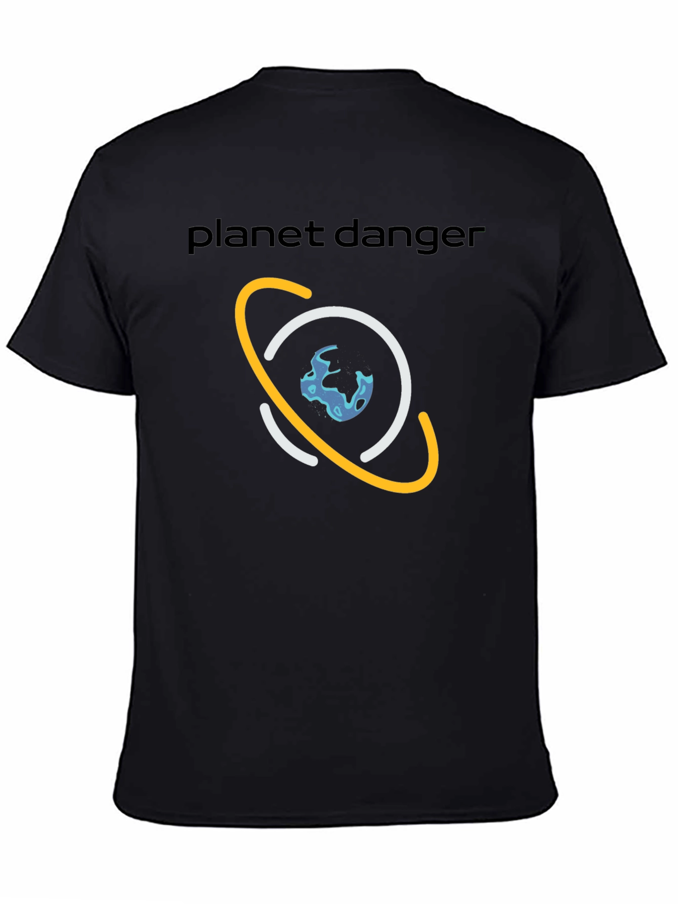 Planet Danger Graphic Tee - Black Cotton Shirt