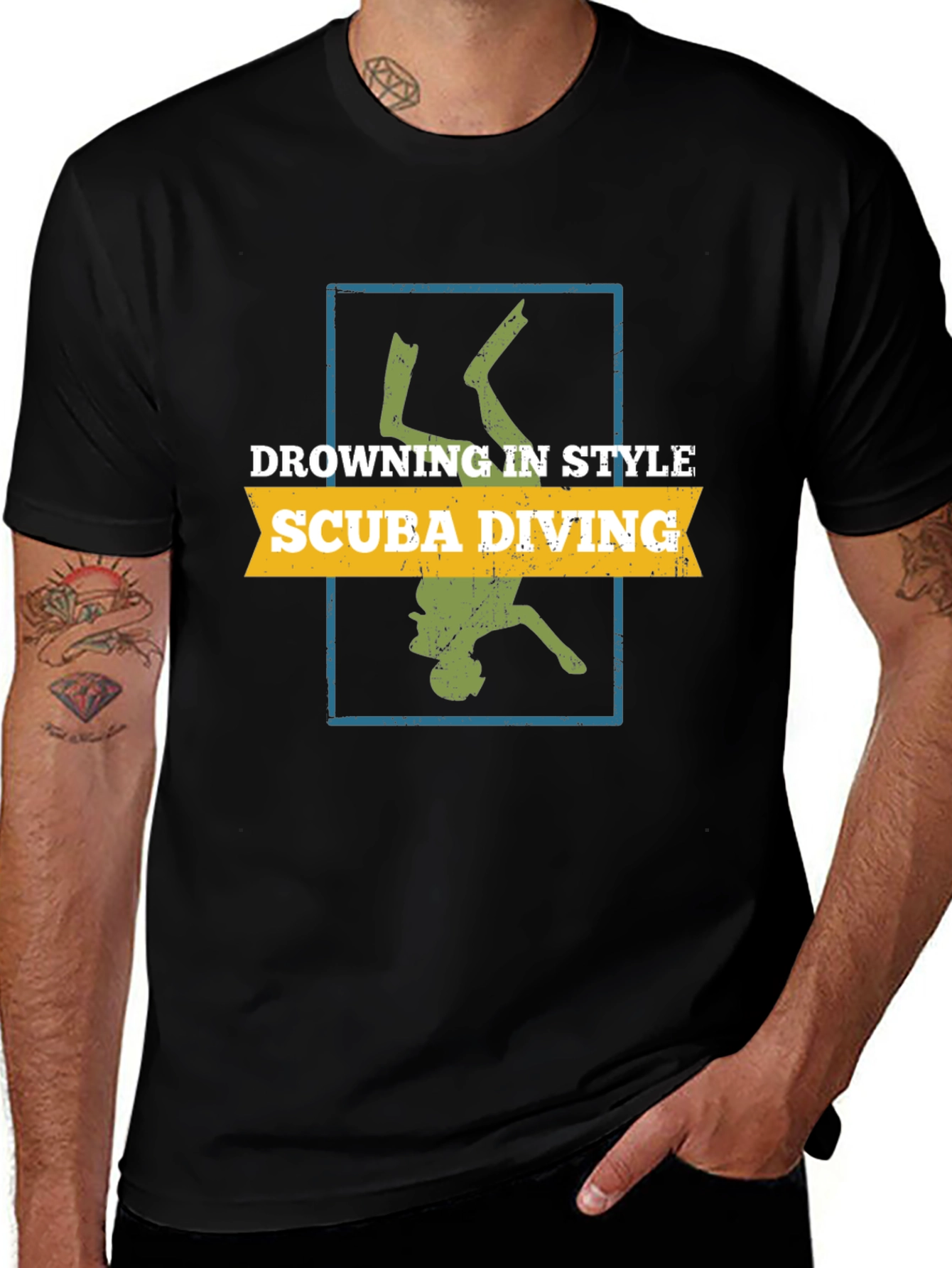 Drowning in Style Scuba Diving T-Shirt