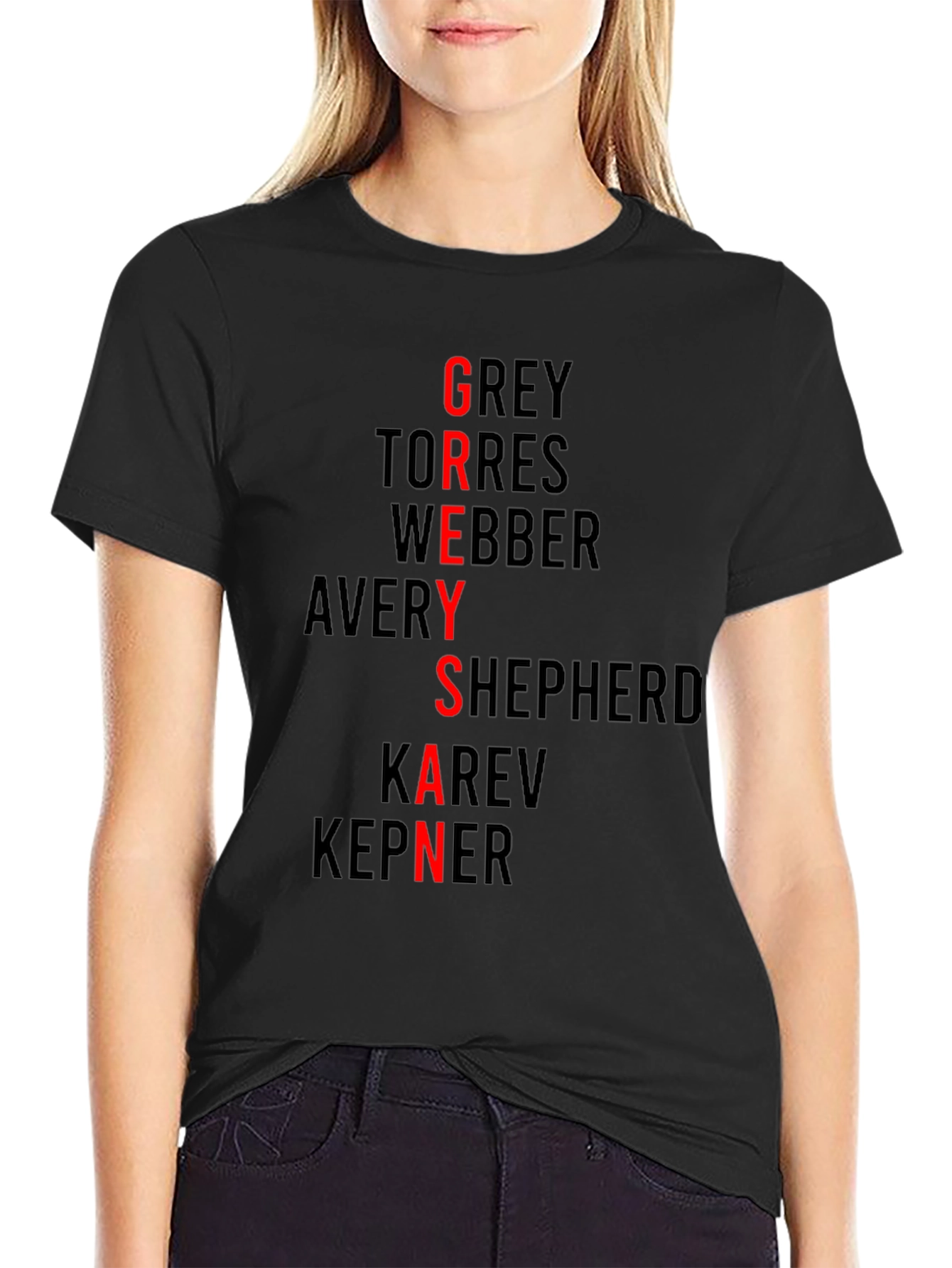 Greys Anatomy Inspired Names T-Shirt