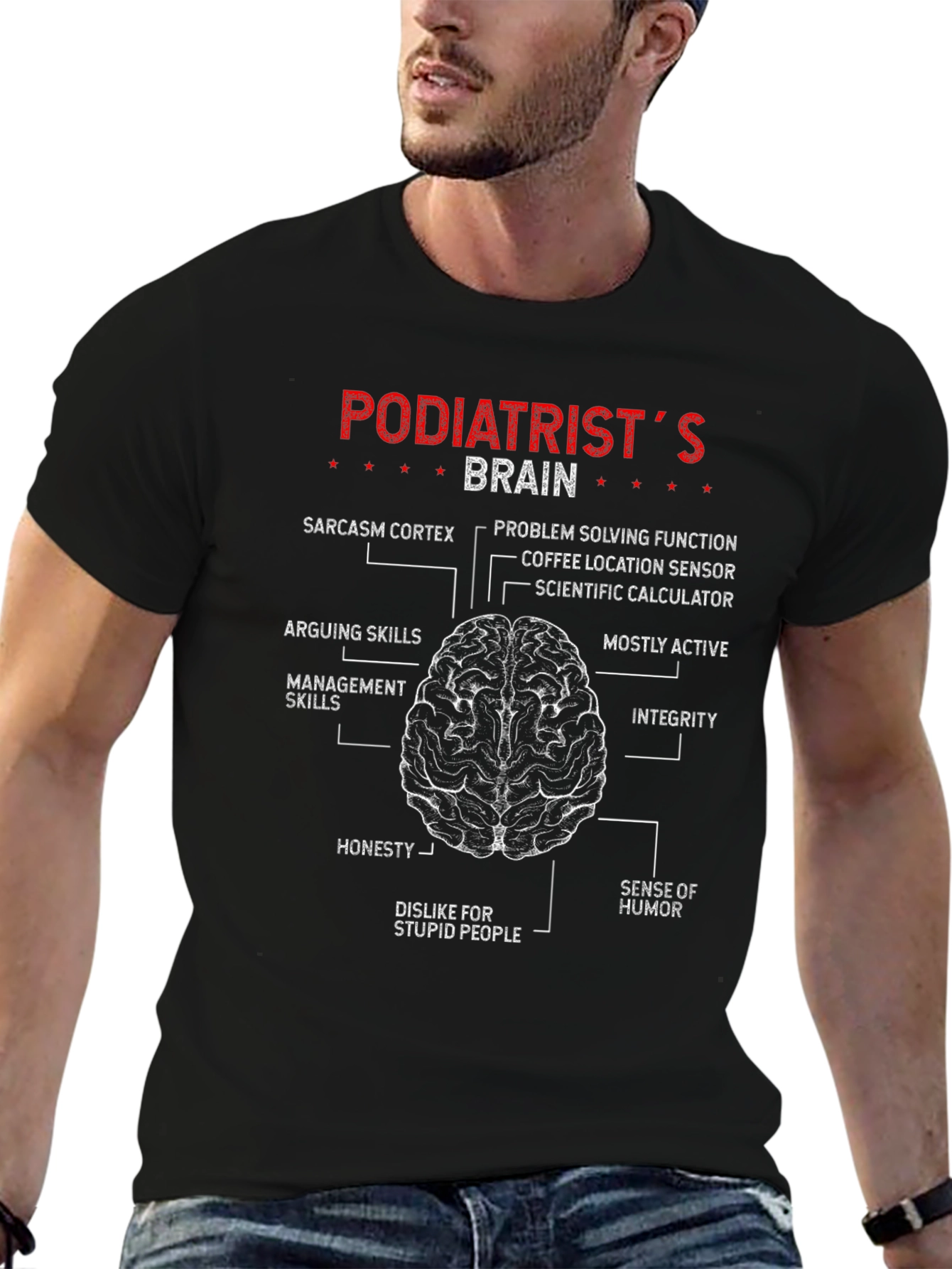 Podiatrists Brain Anatomy T-Shirt