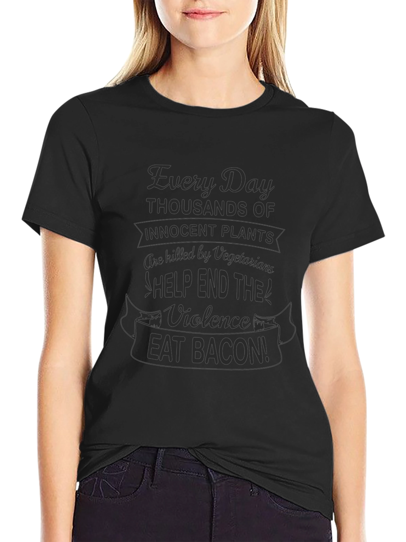 Eat Bacon Novelty T-Shirt