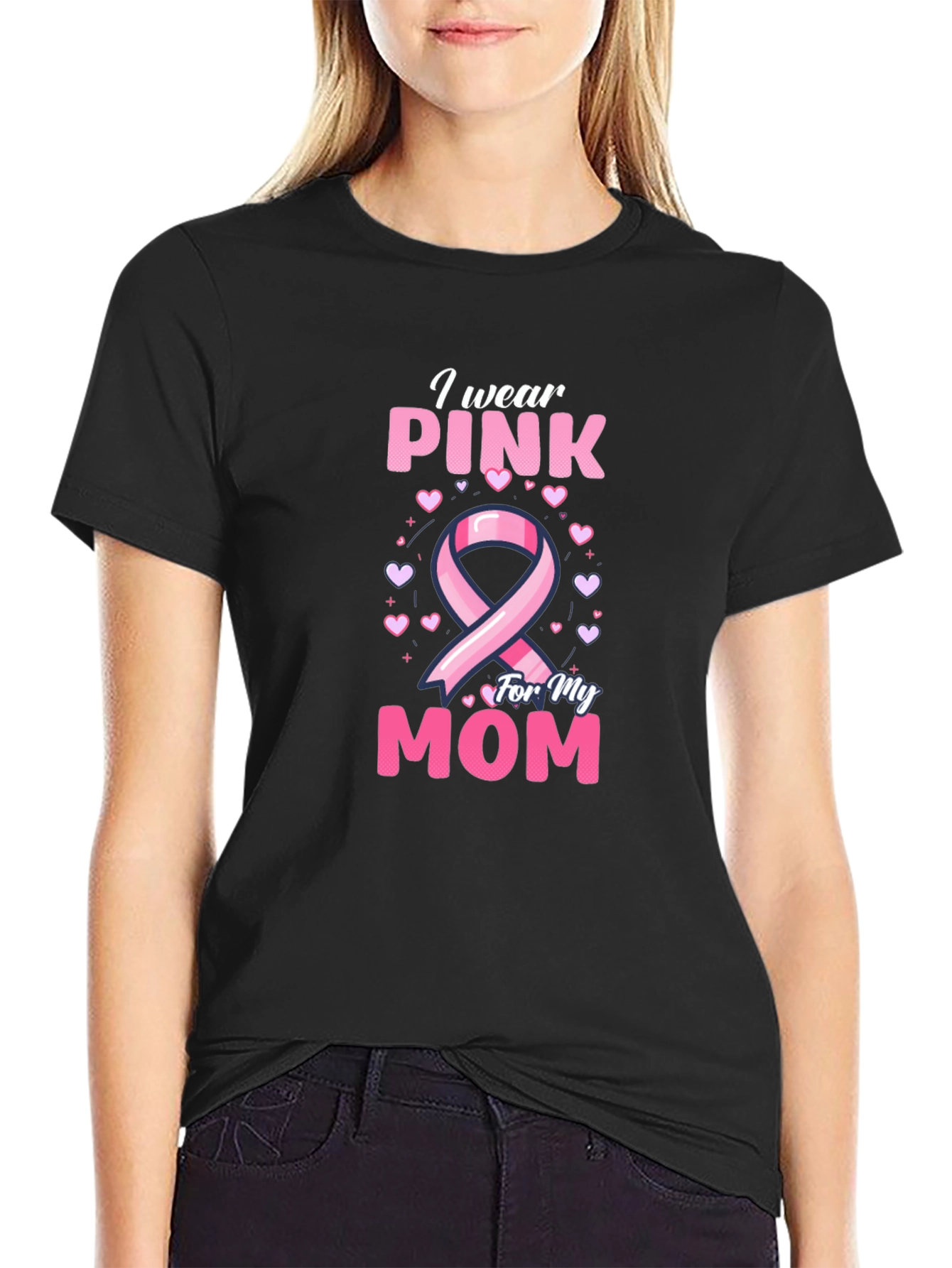 Pink Ribbon Breast Cancer Awareness T-Shirt
