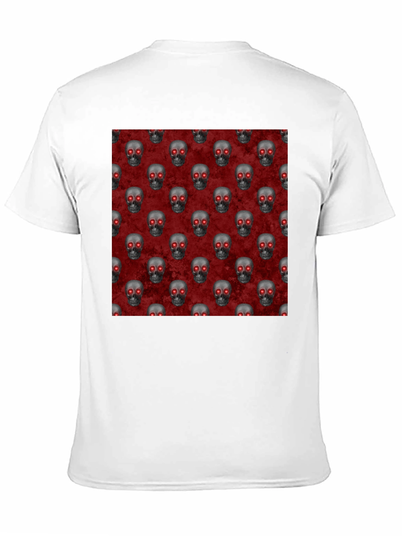 Skull Pattern T-Shirt - Gothic Style