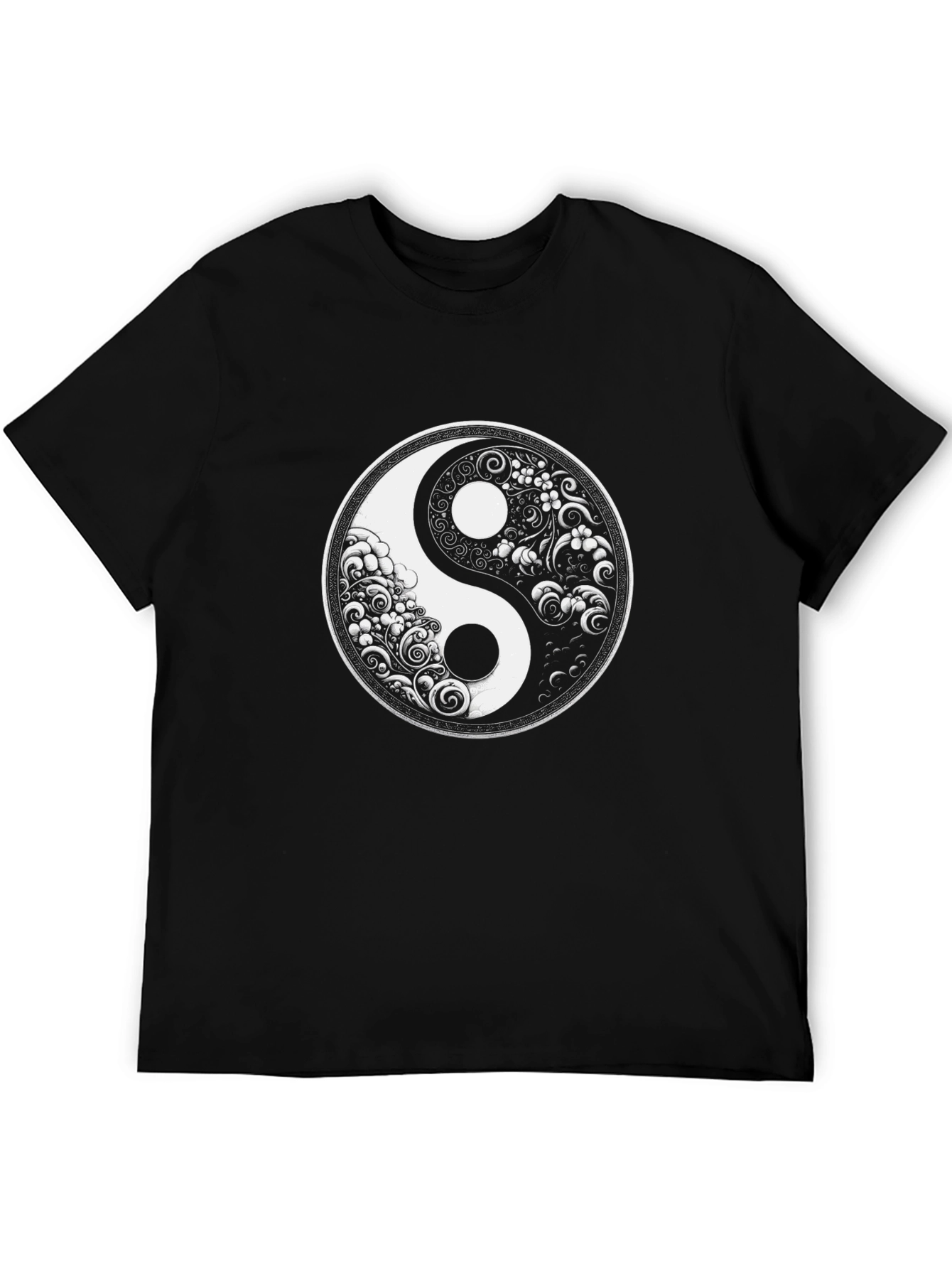 Yin Yang Graphic Tee - Black T-Shirt