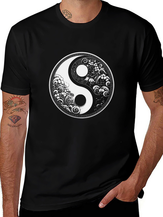 Yin Yang Graphic Tee - Black T-Shirt
