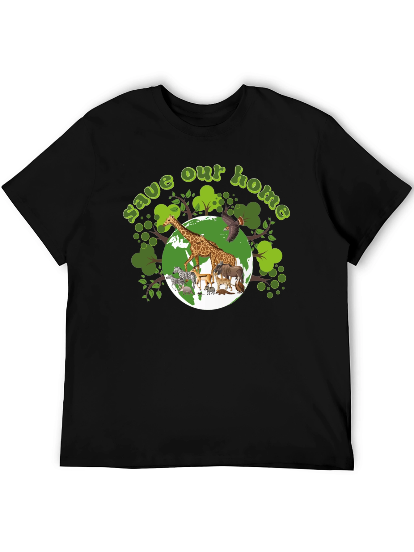 Save Our Home Graphic T-Shirt - Wildlife Conservation