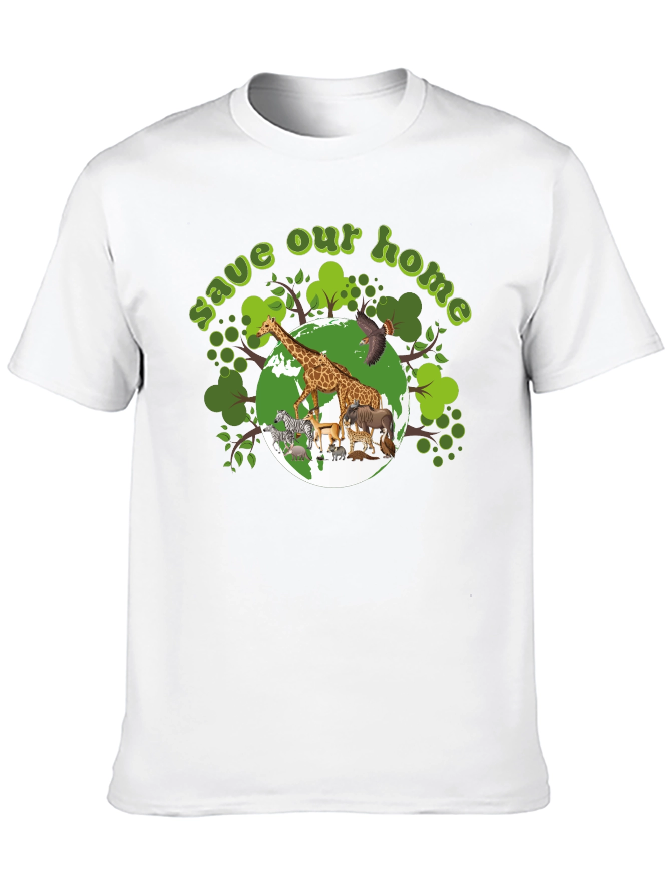 Save Our Home Graphic T-Shirt - Wildlife Conservation