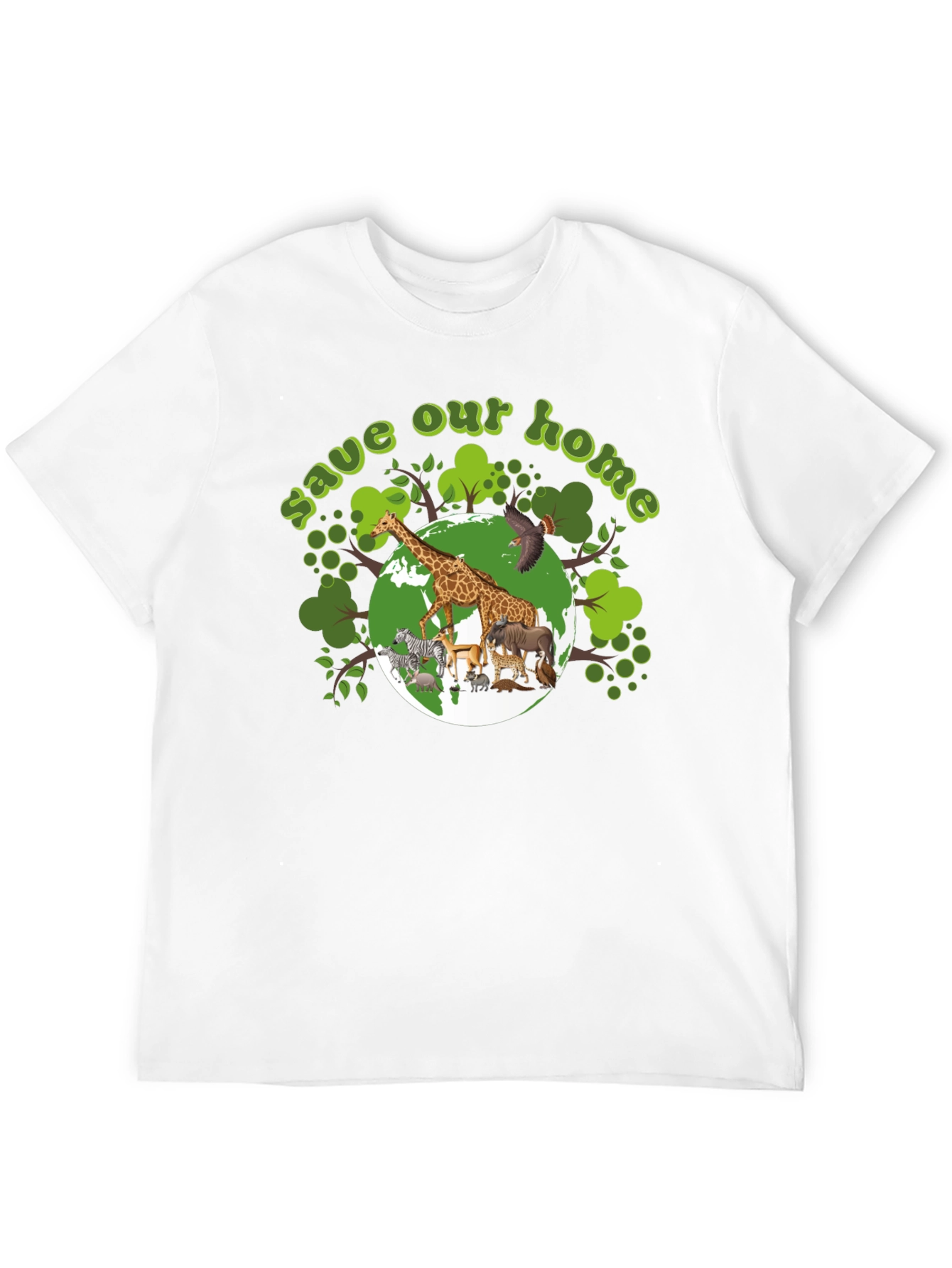 Save Our Home Graphic T-Shirt - Wildlife Conservation