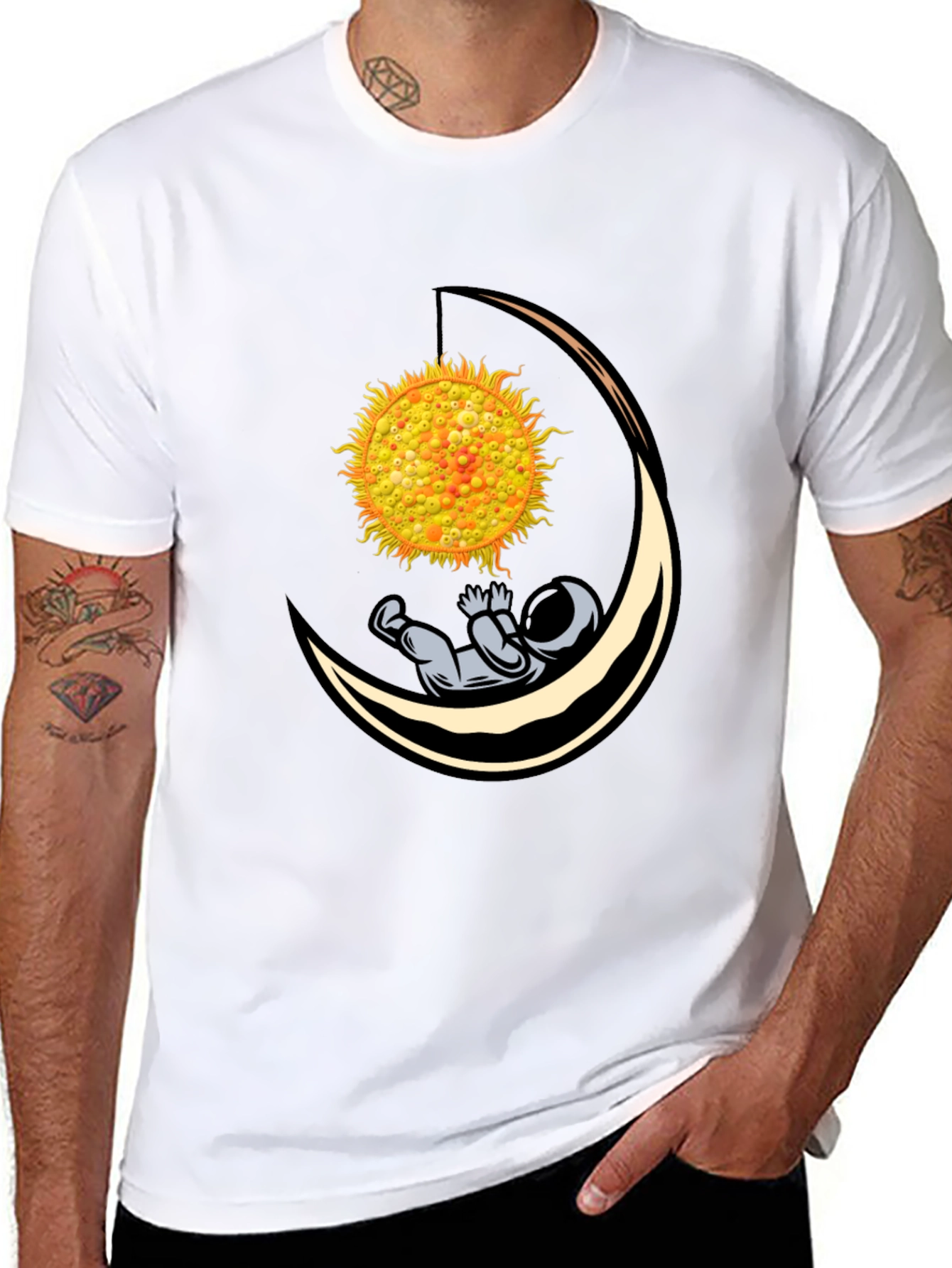 Astronaut Moon Hammock Graphic Tee