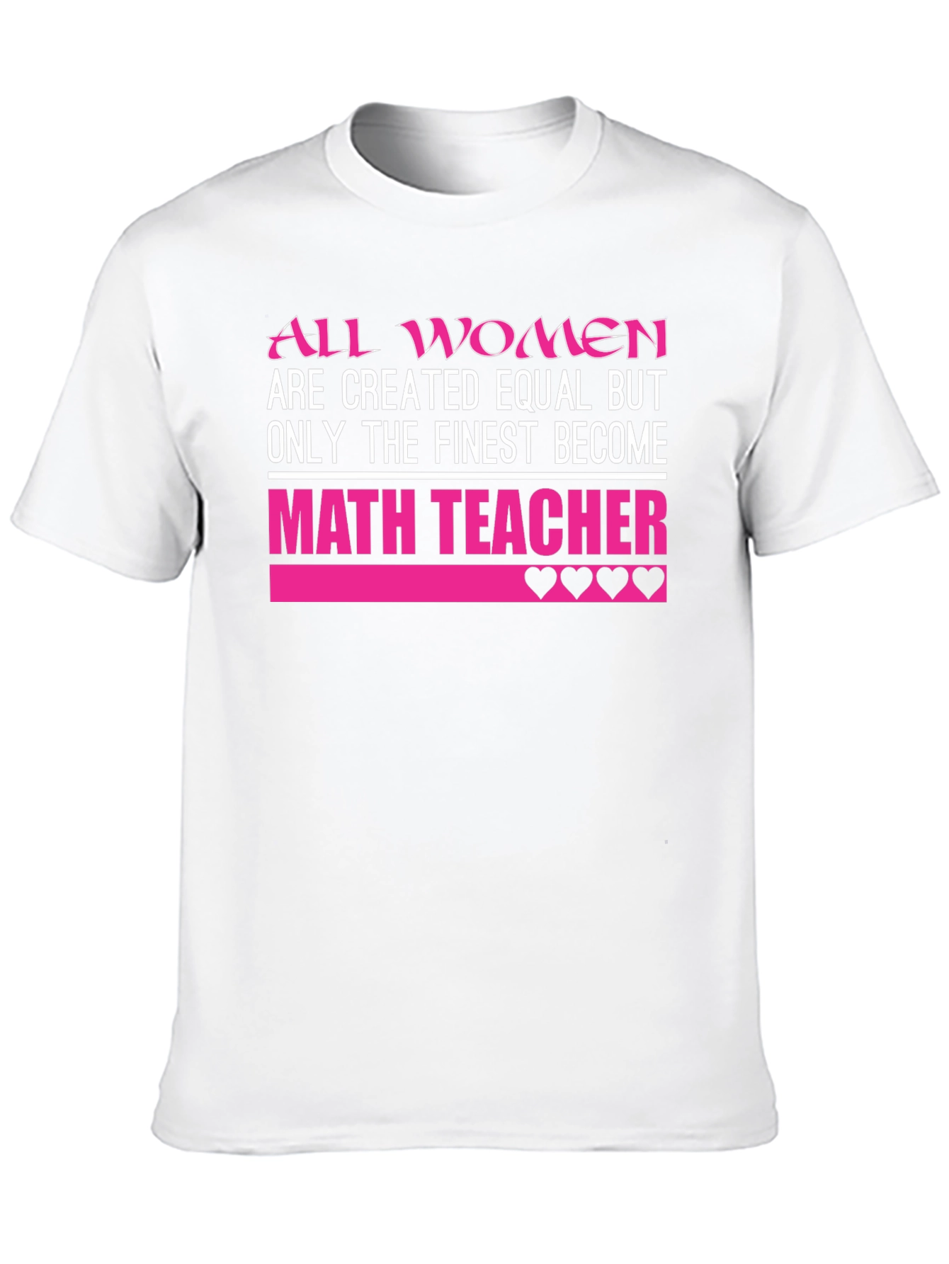 Finest Math Teacher Womens T-Shirt