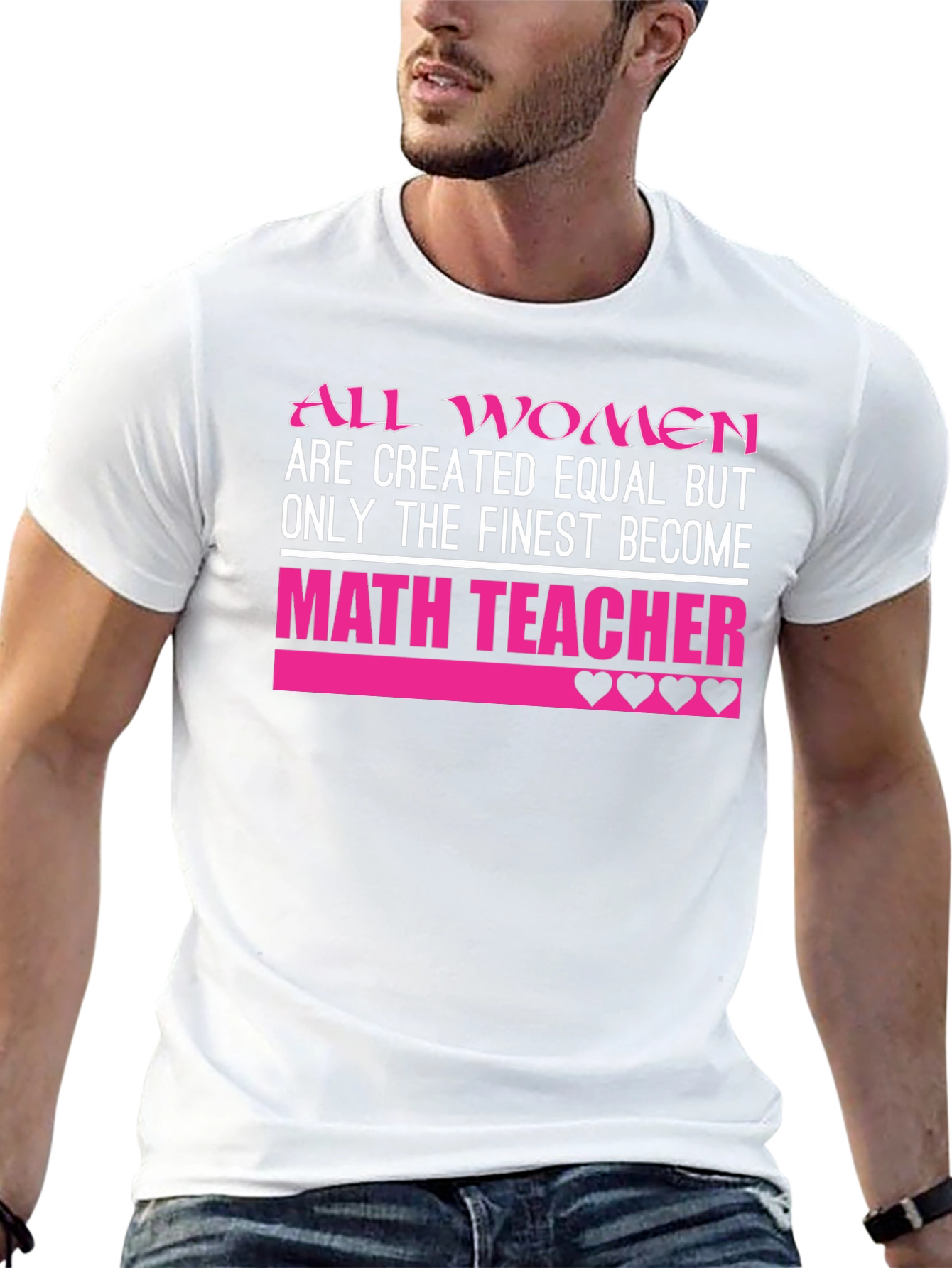 Finest Math Teacher Womens T-Shirt