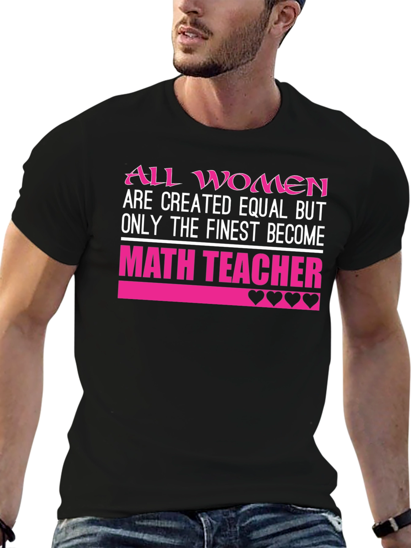Finest Math Teacher Womens T-Shirt