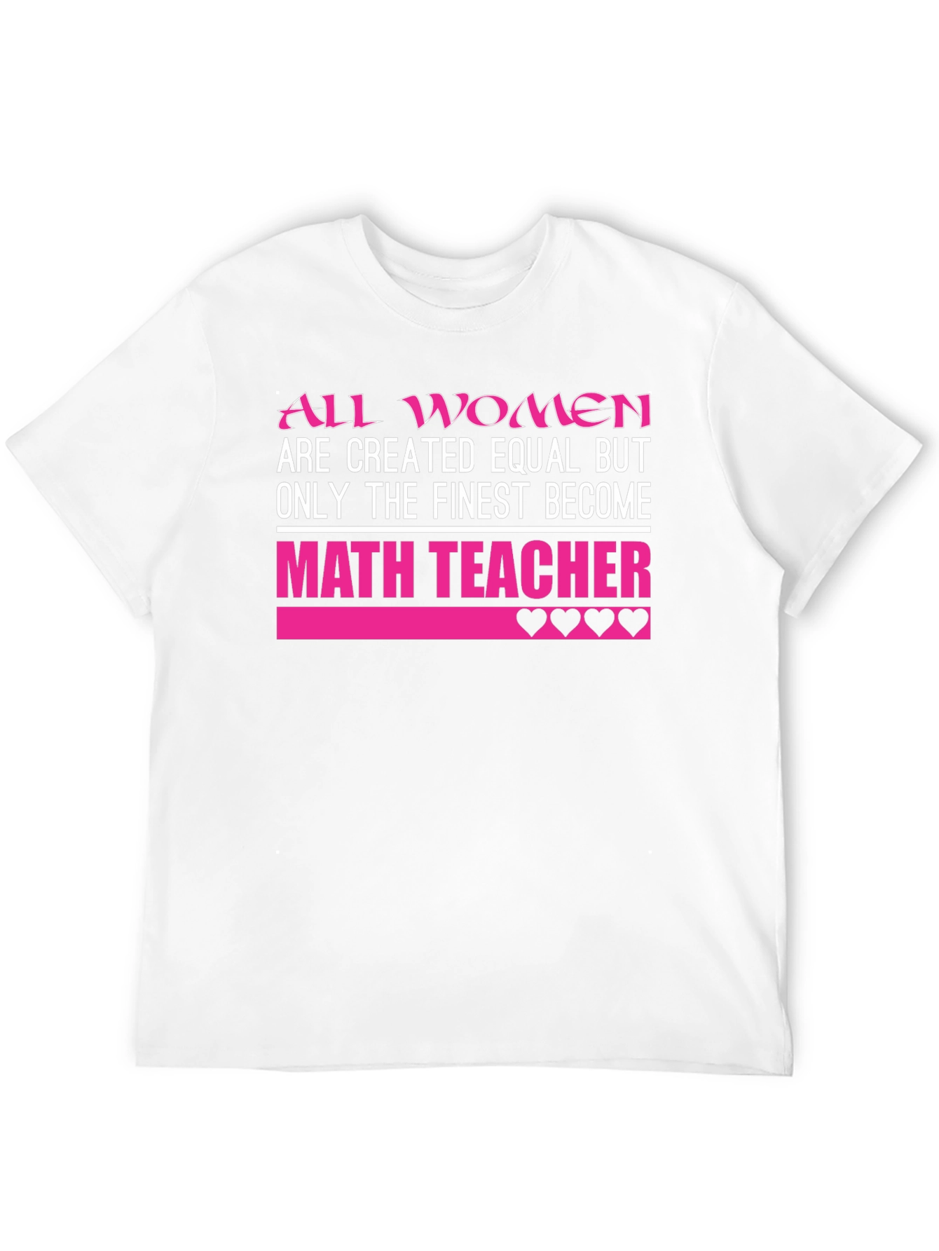 Finest Math Teacher Womens T-Shirt