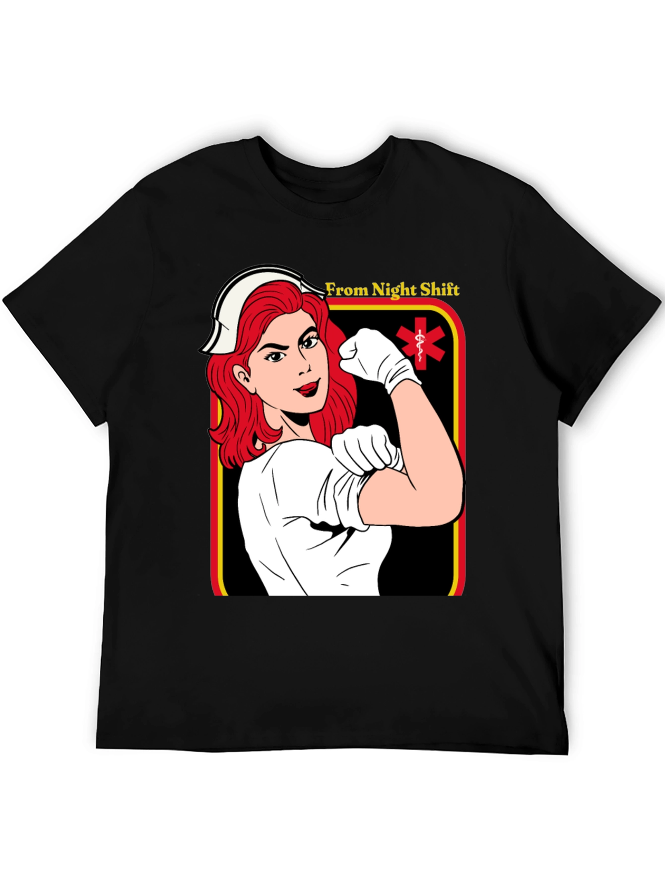 Night Shift Nurse T-Shirt - Empowered Hero