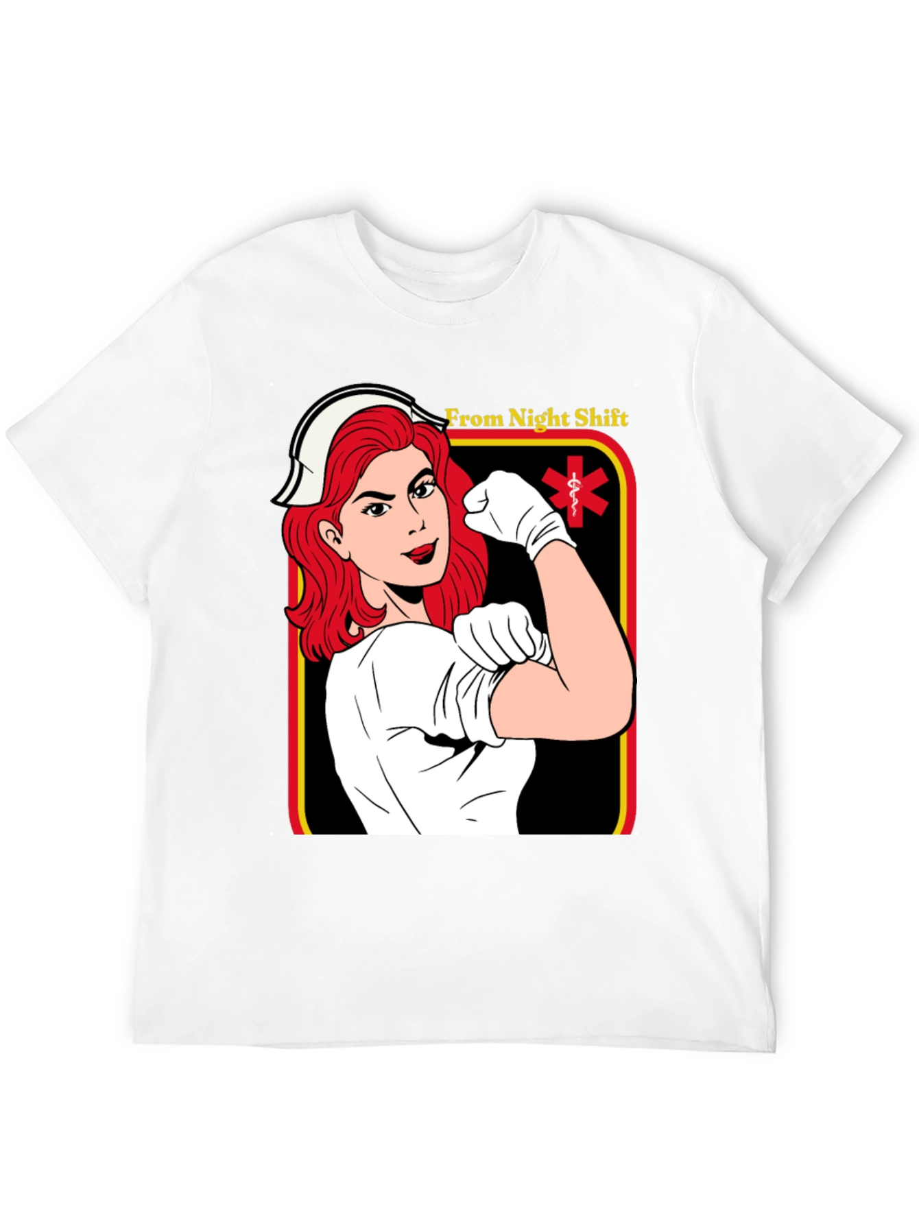 Night Shift Nurse T-Shirt - Empowered Hero