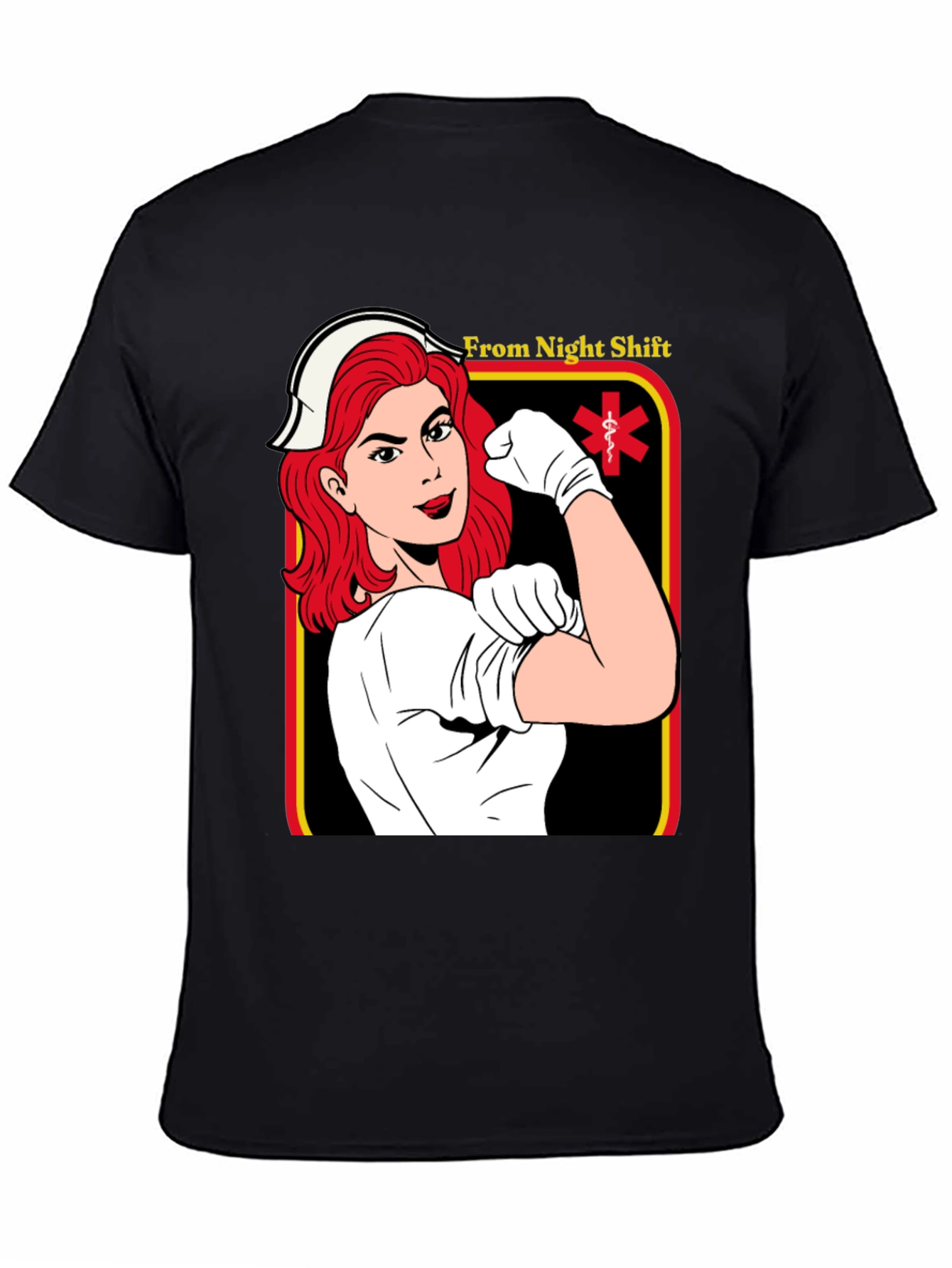 Night Shift Nurse T-Shirt - Empowered Hero