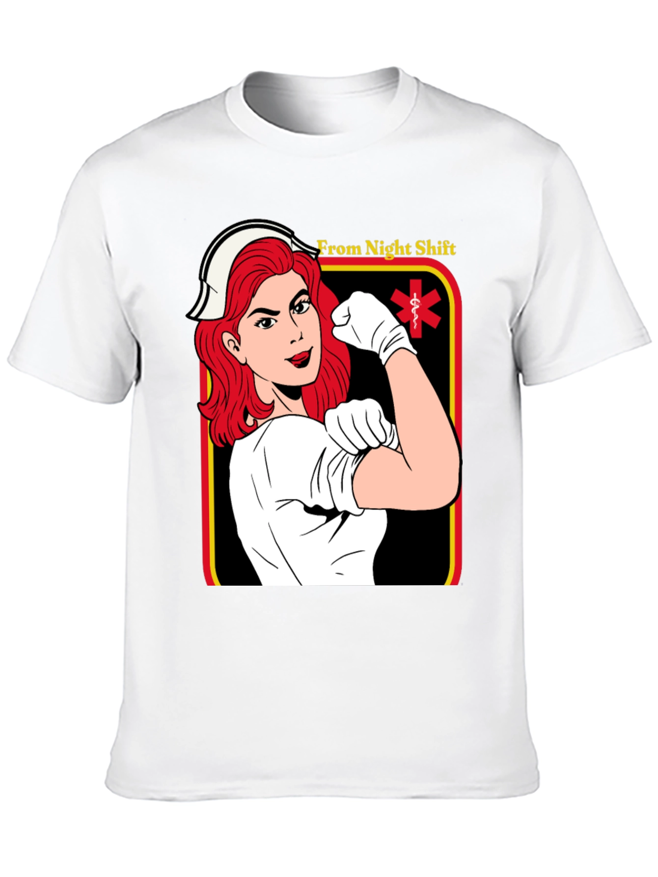 Night Shift Nurse T-Shirt - Empowered Hero