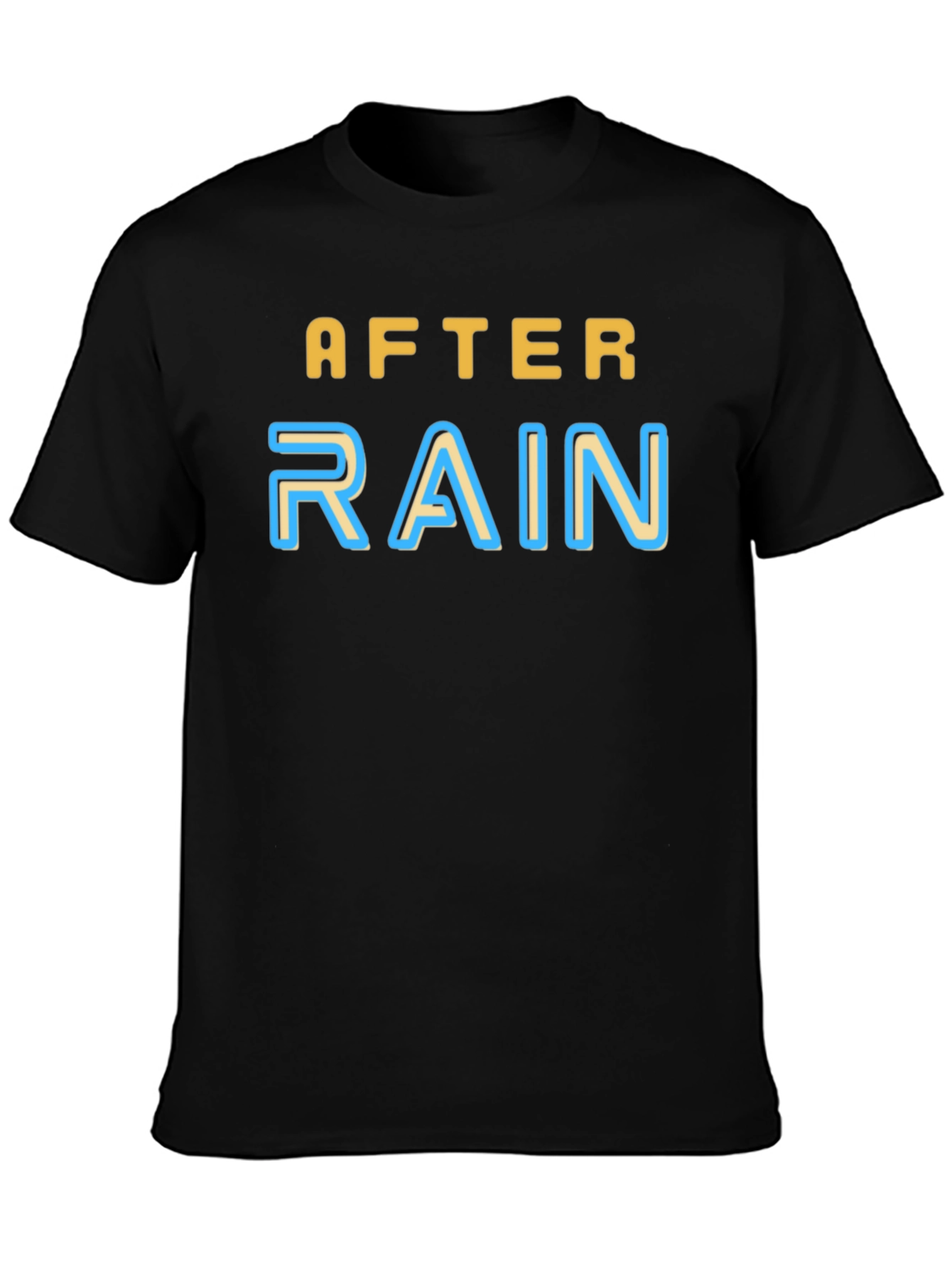 After Rain Graphic Tee - Soft Black T-Shirt