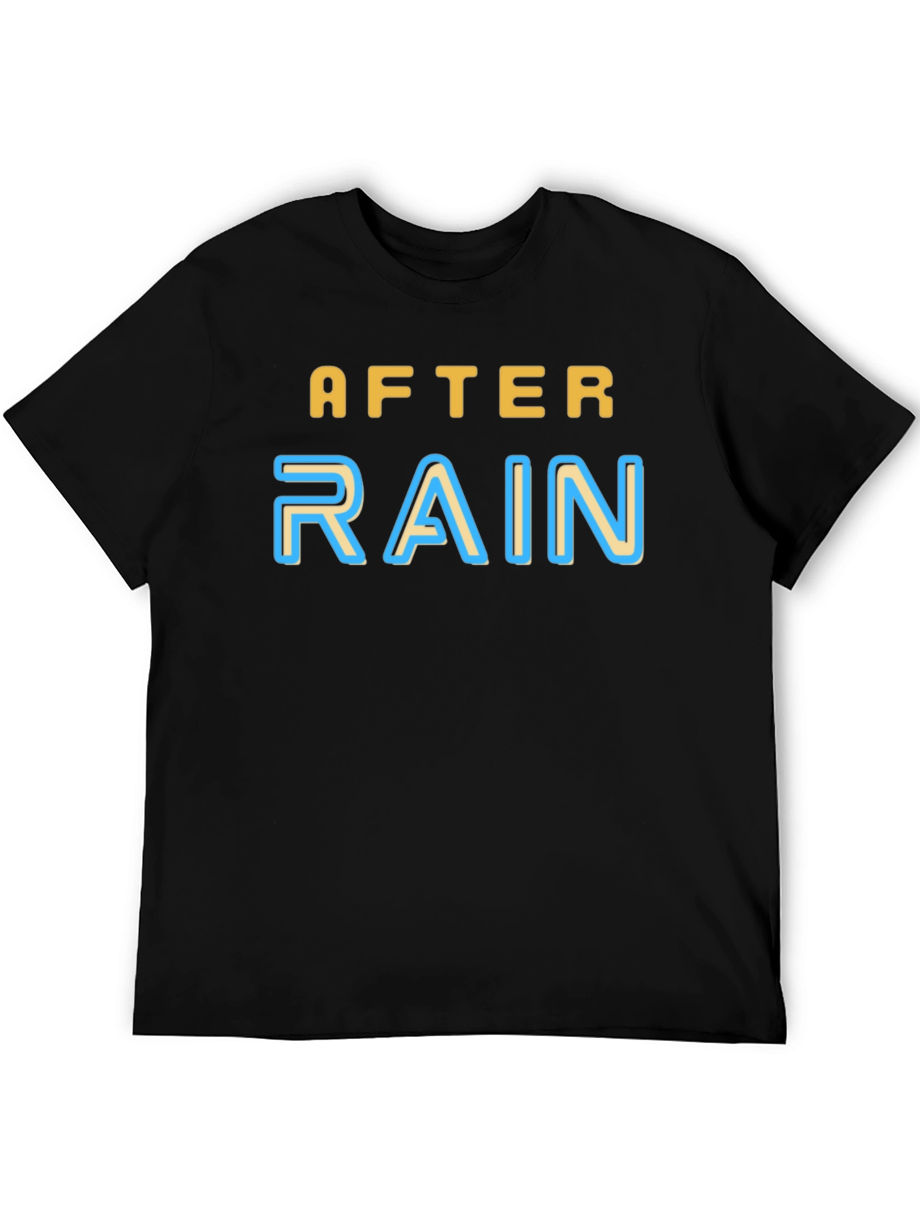 After Rain Graphic Tee - Soft Black T-Shirt