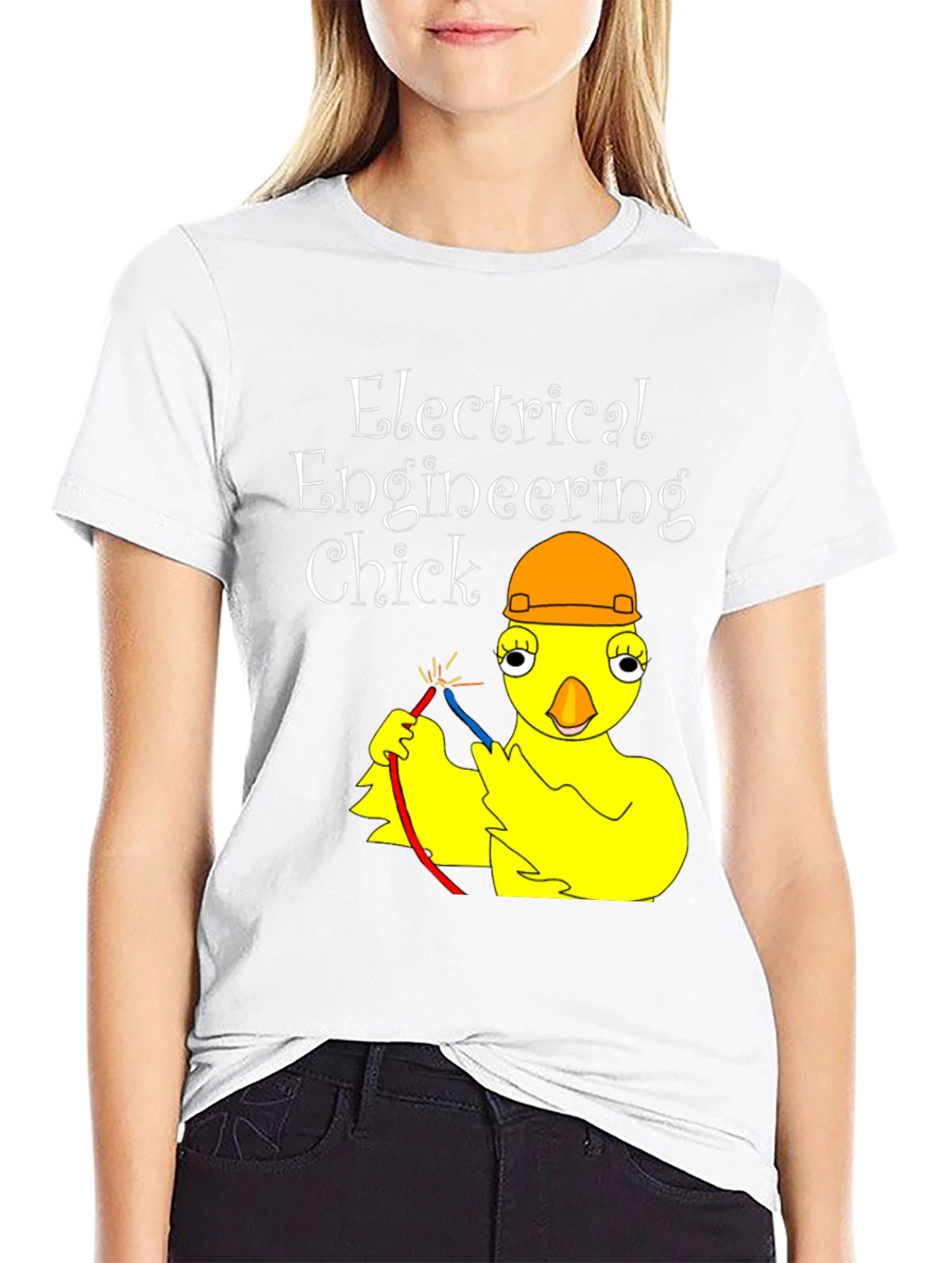 Electrical Engineering Chick Graphic T-Shirt