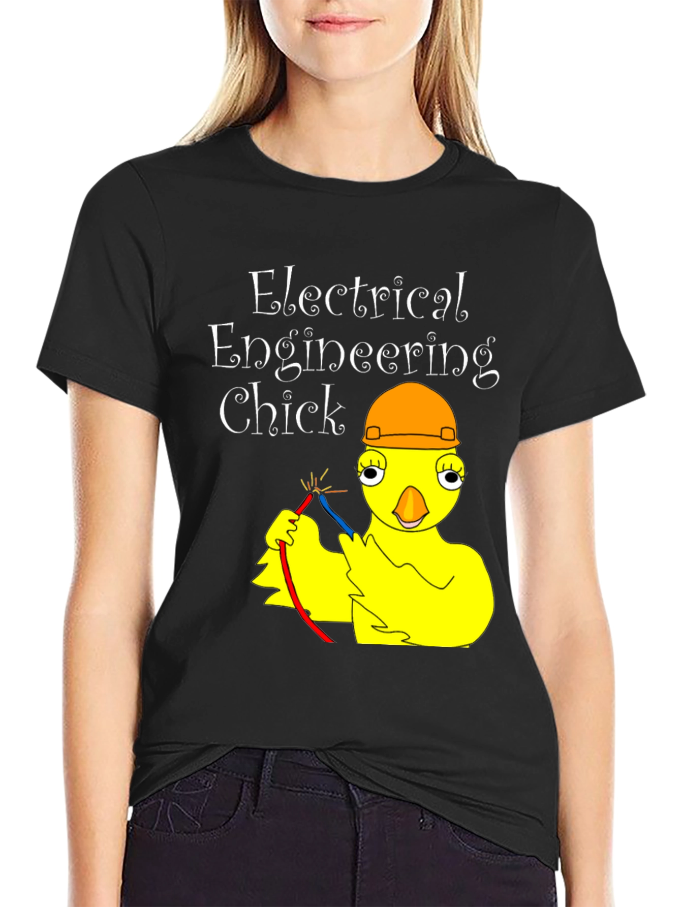 Electrical Engineering Chick Graphic T-Shirt