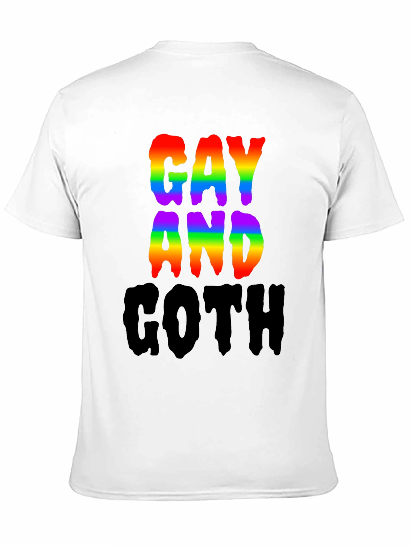 Gay and Goth Rainbow T-Shirt