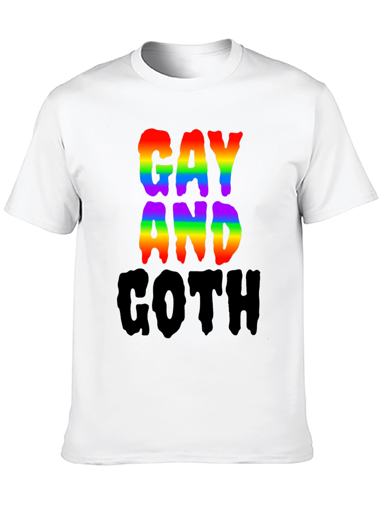 Gay and Goth Rainbow T-Shirt