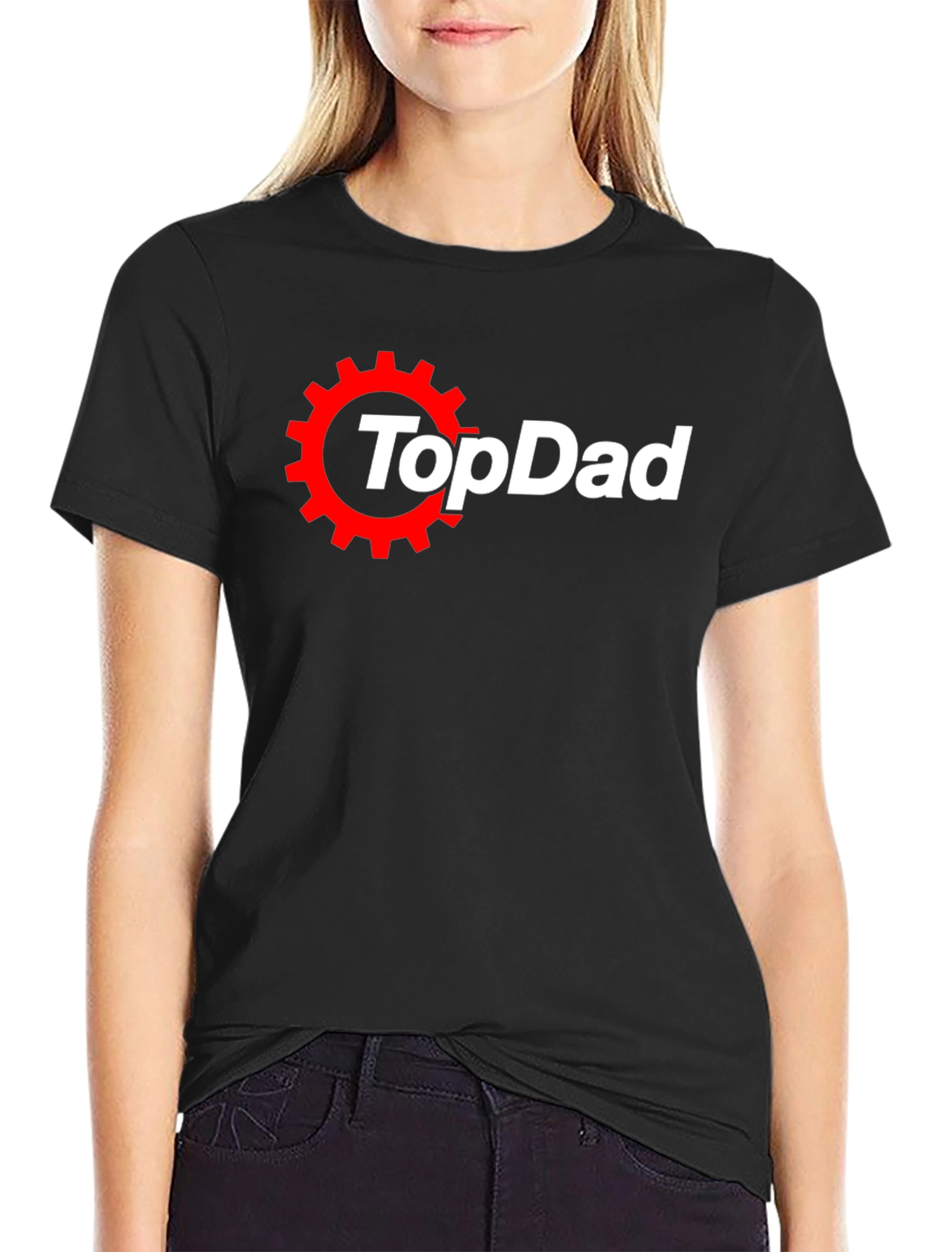 Top Dad Gearhead Tee - Black Short Sleeve