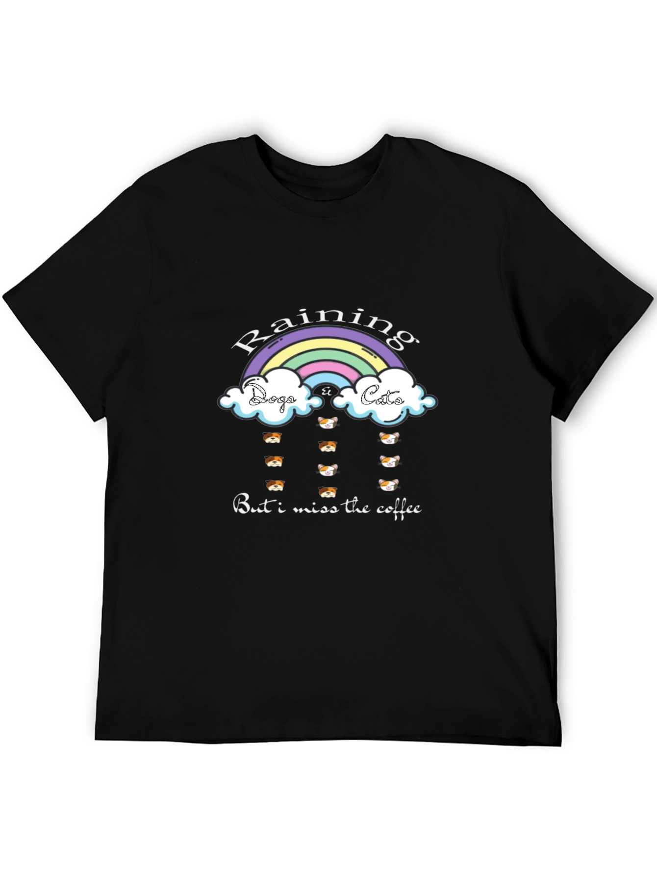 Raining Dogs Cats Funny T-Shirt