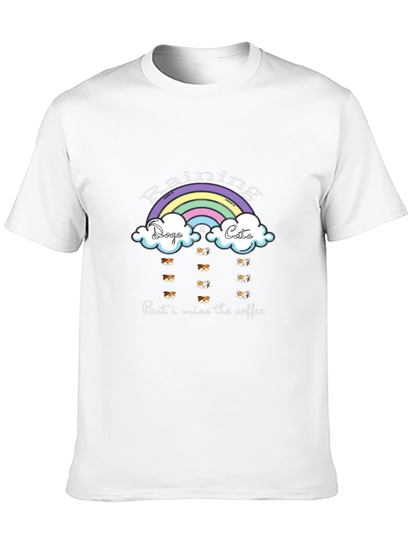 Raining Dogs Cats Funny T-Shirt