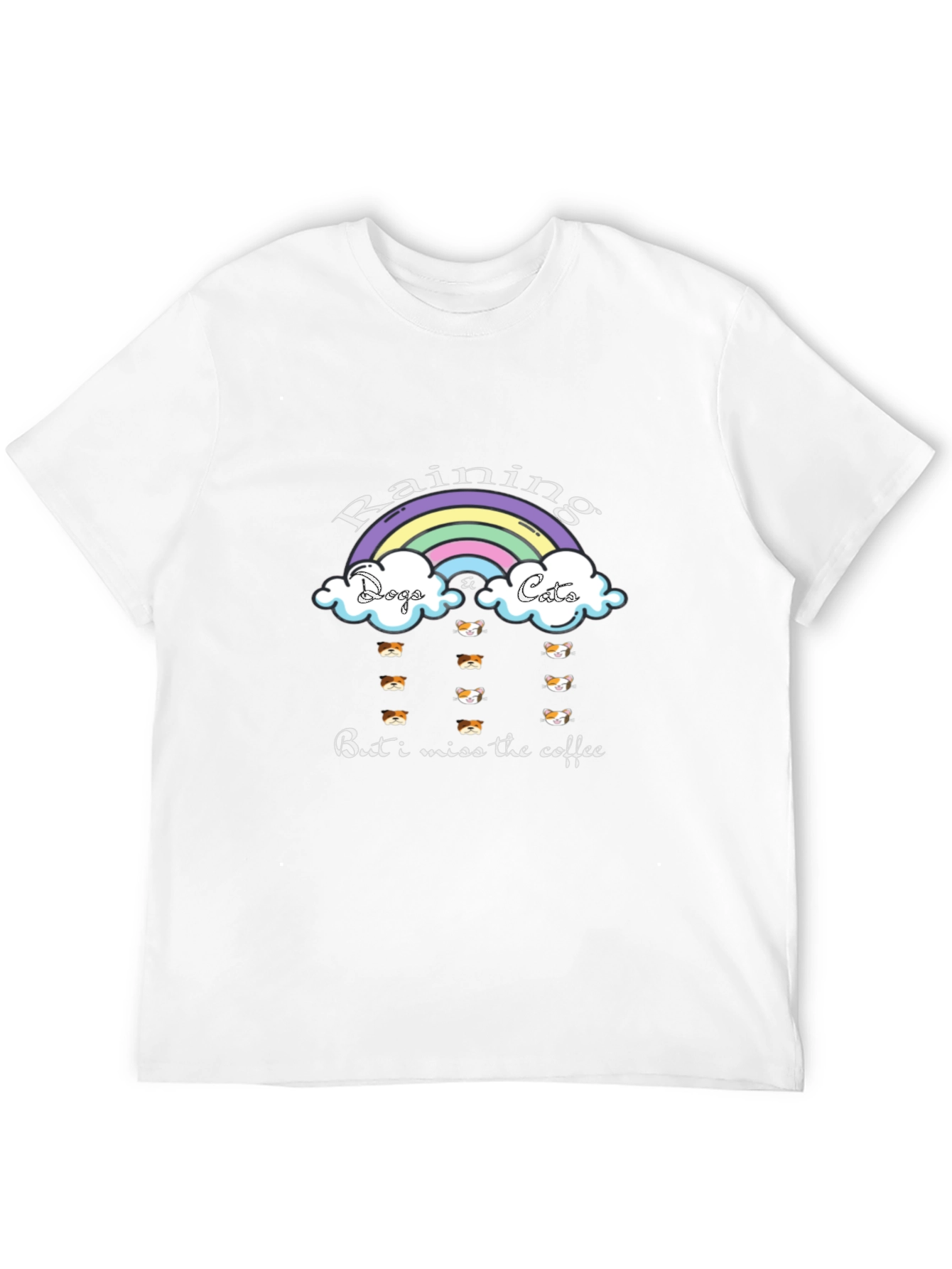 Raining Dogs Cats Funny T-Shirt