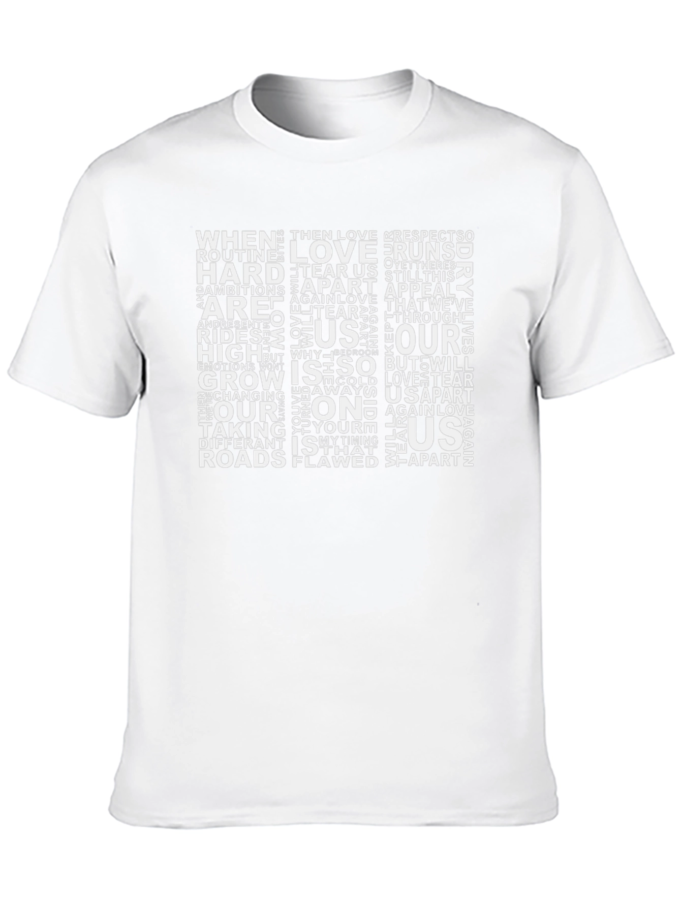 Word Art Graphic Tee - Black