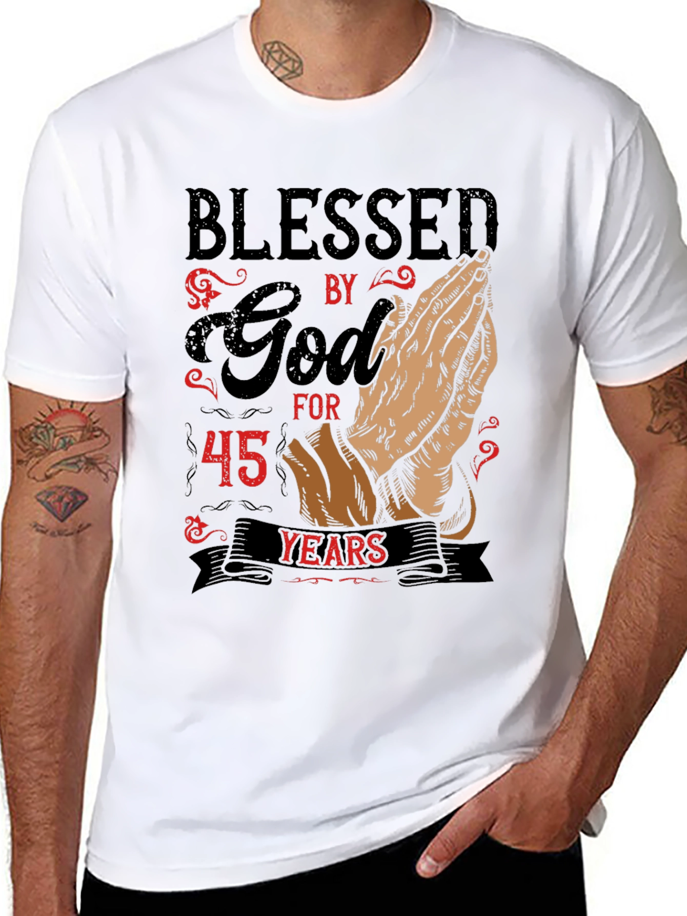 Blessed by God for 45 Years Graphic T-Shirt