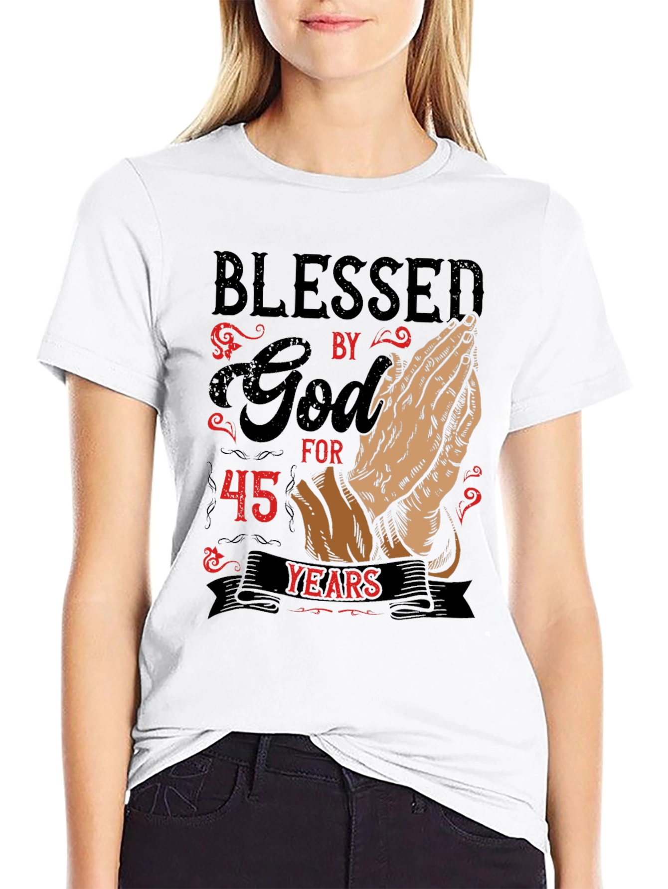 Blessed by God for 45 Years Graphic T-Shirt