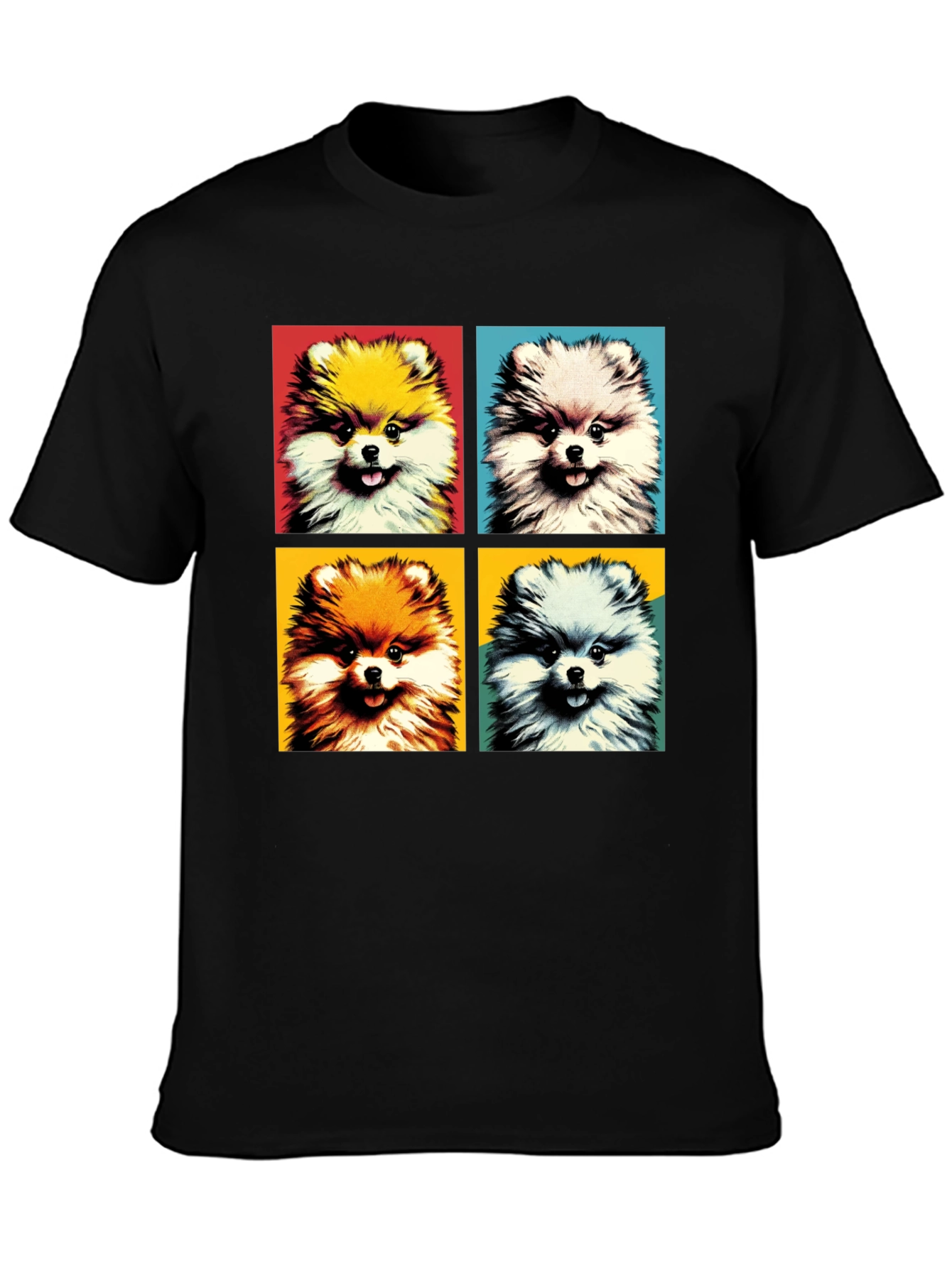 Pop Art Pomeranian Dog Graphic Tee