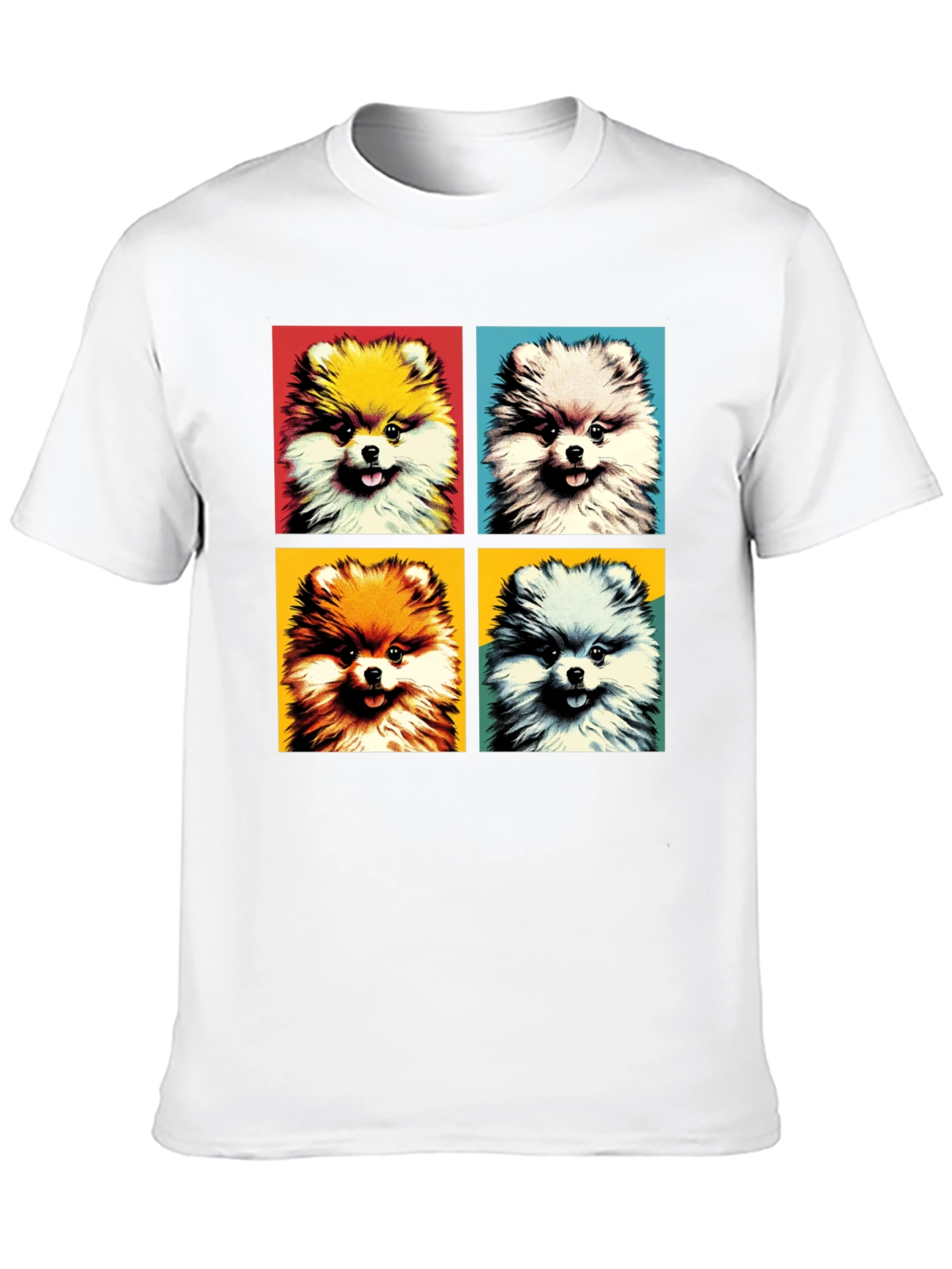 Pop Art Pomeranian Dog Graphic Tee