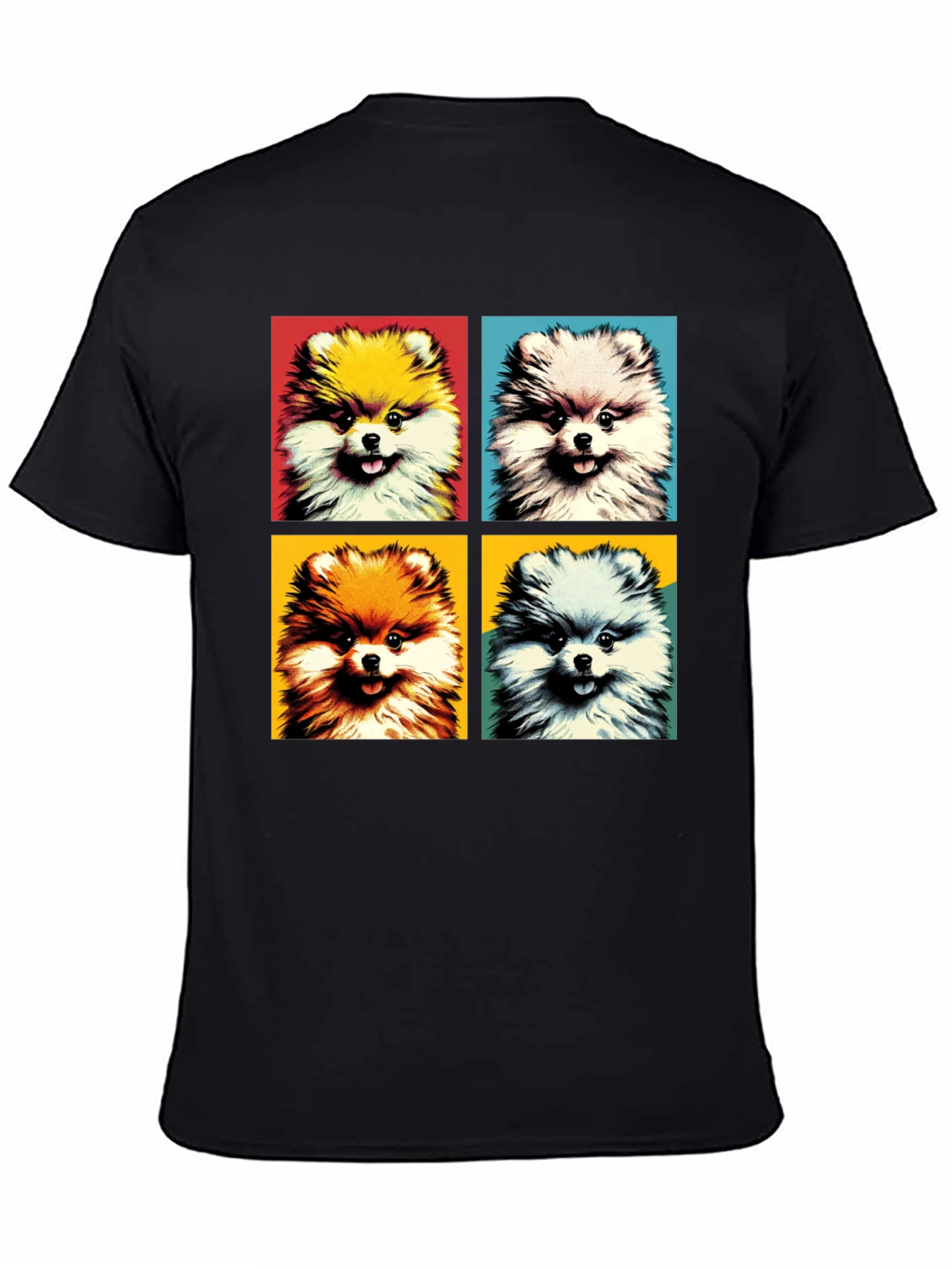 Pop Art Pomeranian Dog Graphic Tee