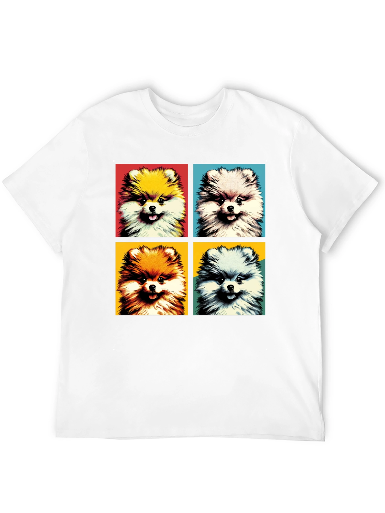 Pop Art Pomeranian Dog Graphic Tee